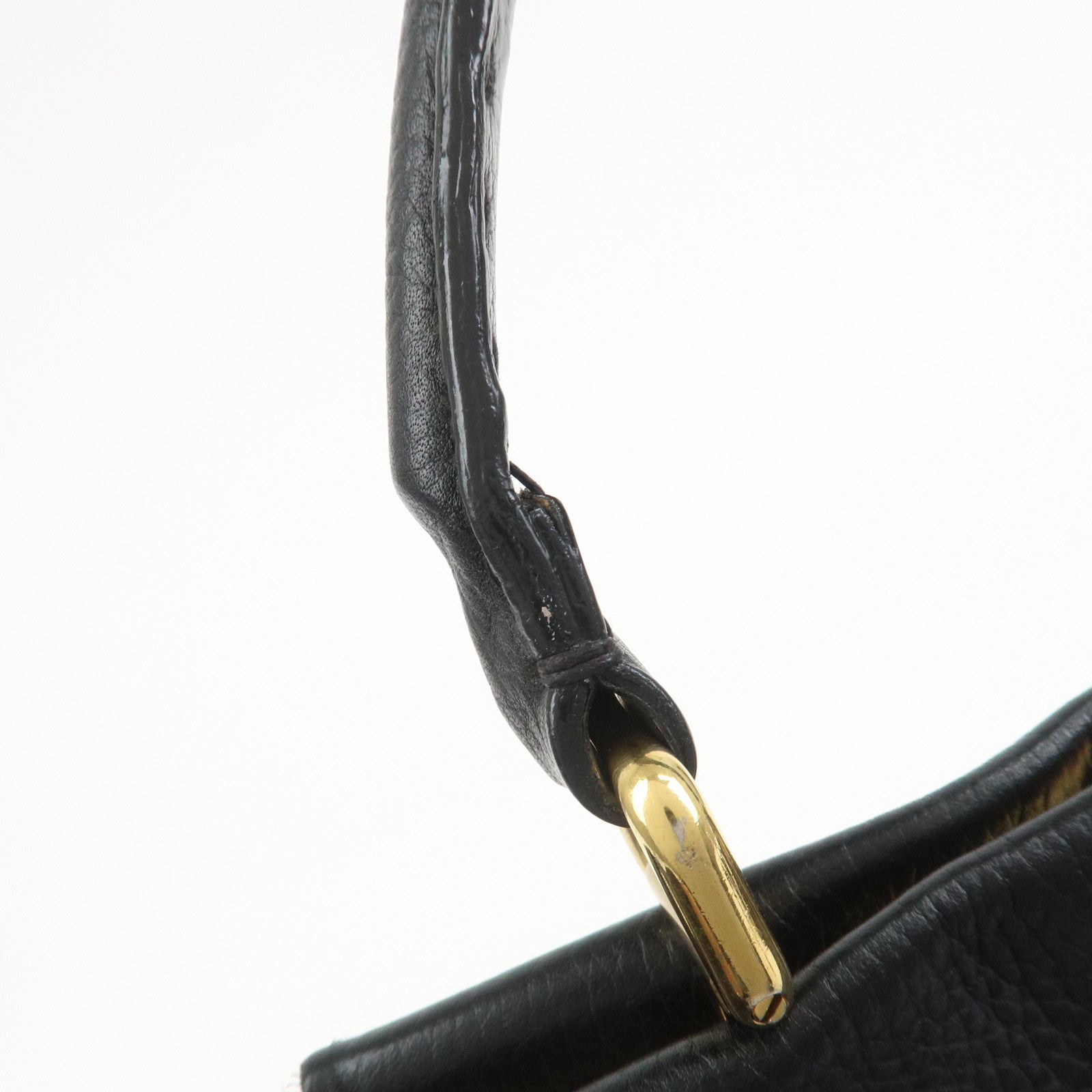 FENDI Selleria Peekaboo Leather 2Way Bag Hand Bag Shoulder Bag