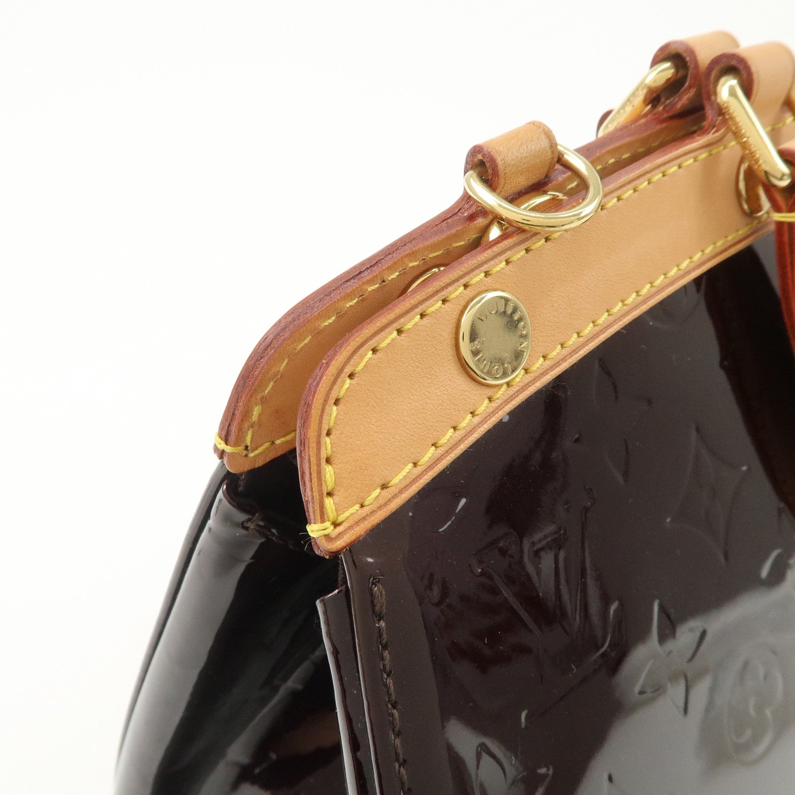 Louis Vuitton Vernis Brea MM 2Way Hand Bag Shoulder Bag Amarante M91619