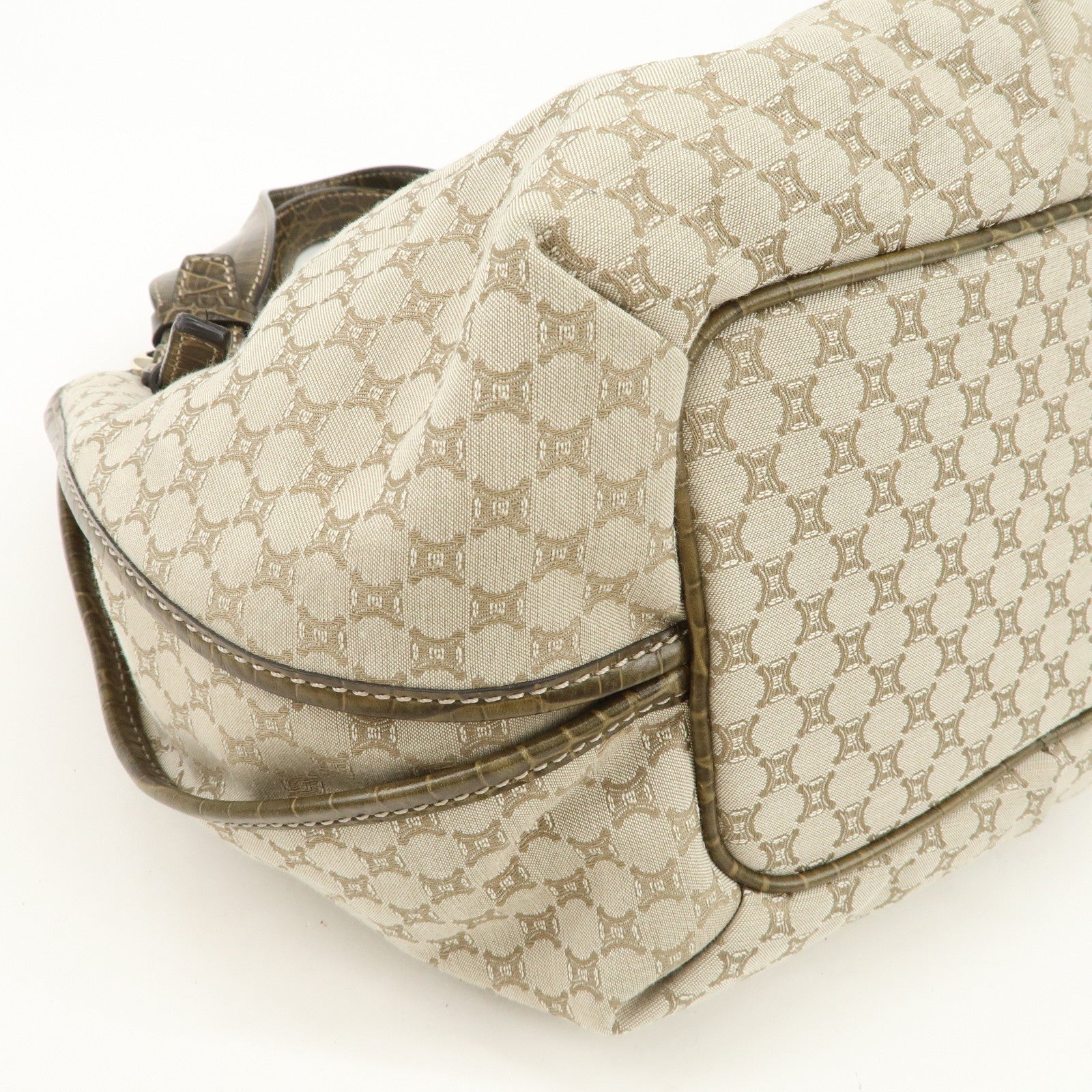 CELINE Macadam Bittersweet Shoulder Bag Tote Bag Hand Bag Beige