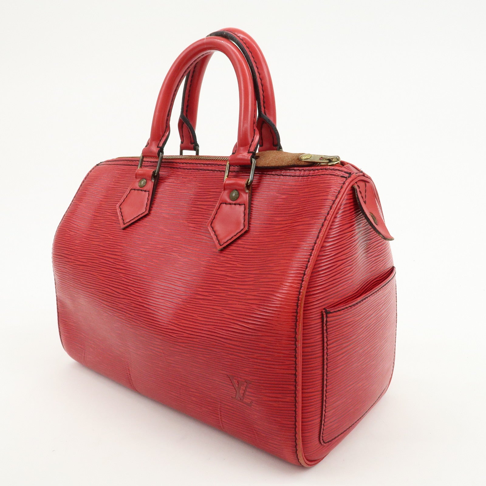 Louis Vuitton Epi Speedy 25 Hand Boston Bag Castilian Red M43017