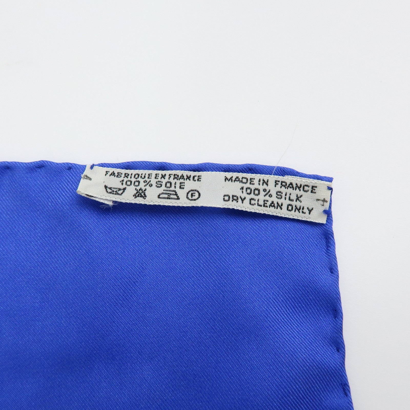 HERMES Carre 90 Silk 100% Scarf HOMMAGE A CHARLES GARNIER Blue