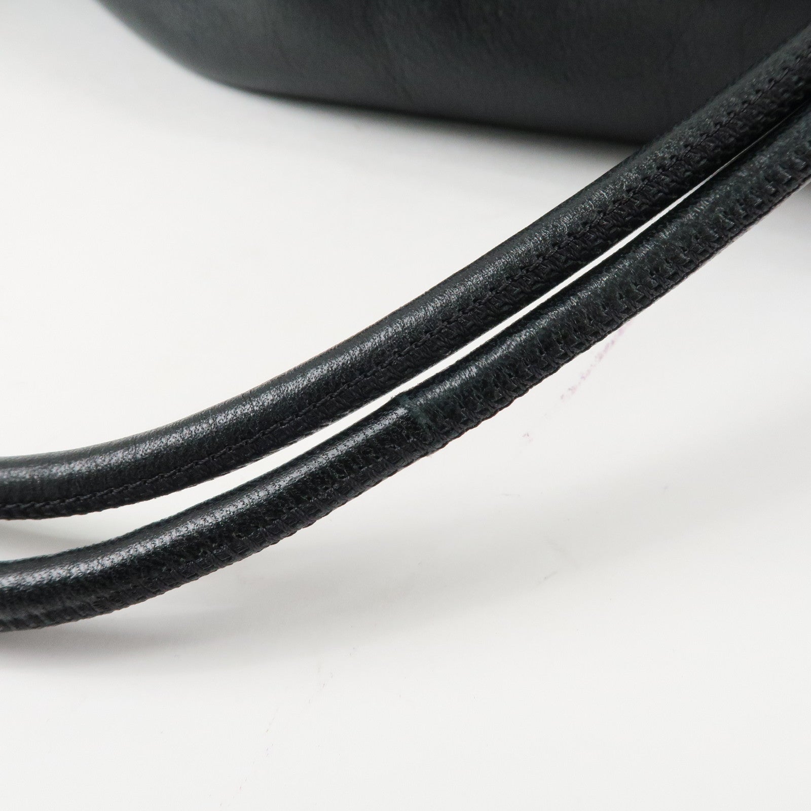 SAINT LAURENT PARIS Leather BackPack Rucksack Black Used