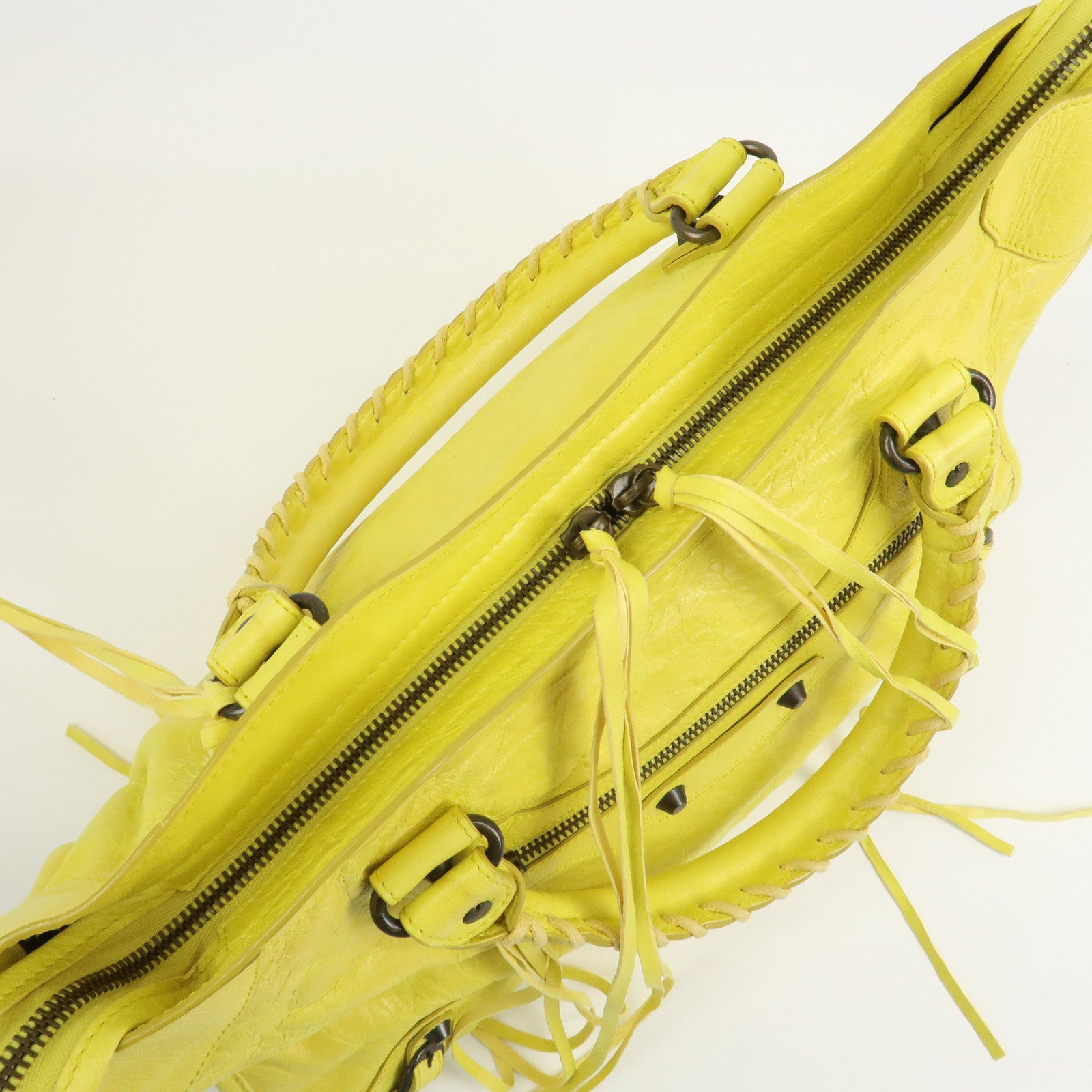 BALENCIAGA The City Leather 2Way Bag Hand Bag Shoulder Bag 115748