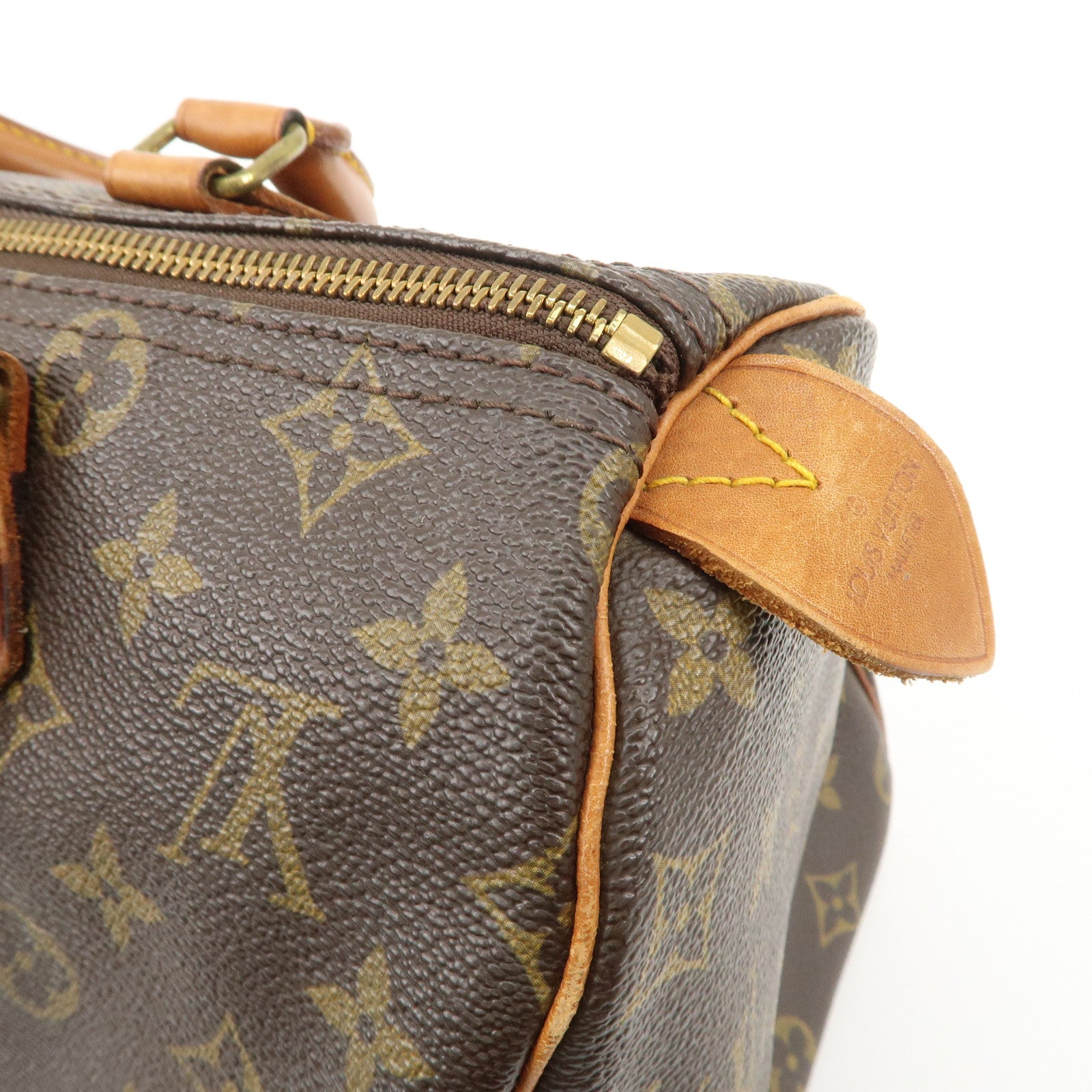 Louis Vuitton Monogram Speedy 30 Hand Bag Boston Bag Brown M41526 Used