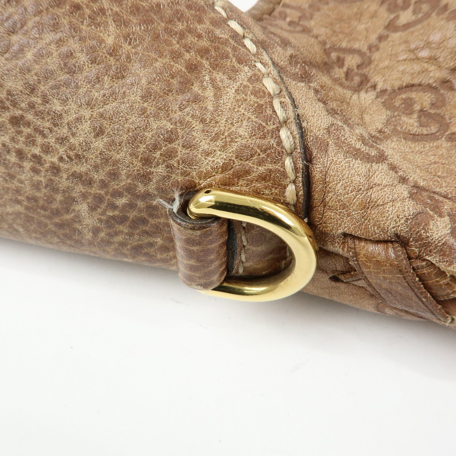 GUCCI Bamboo New Jackie Guccissima Leather Shoulder Bag 218491