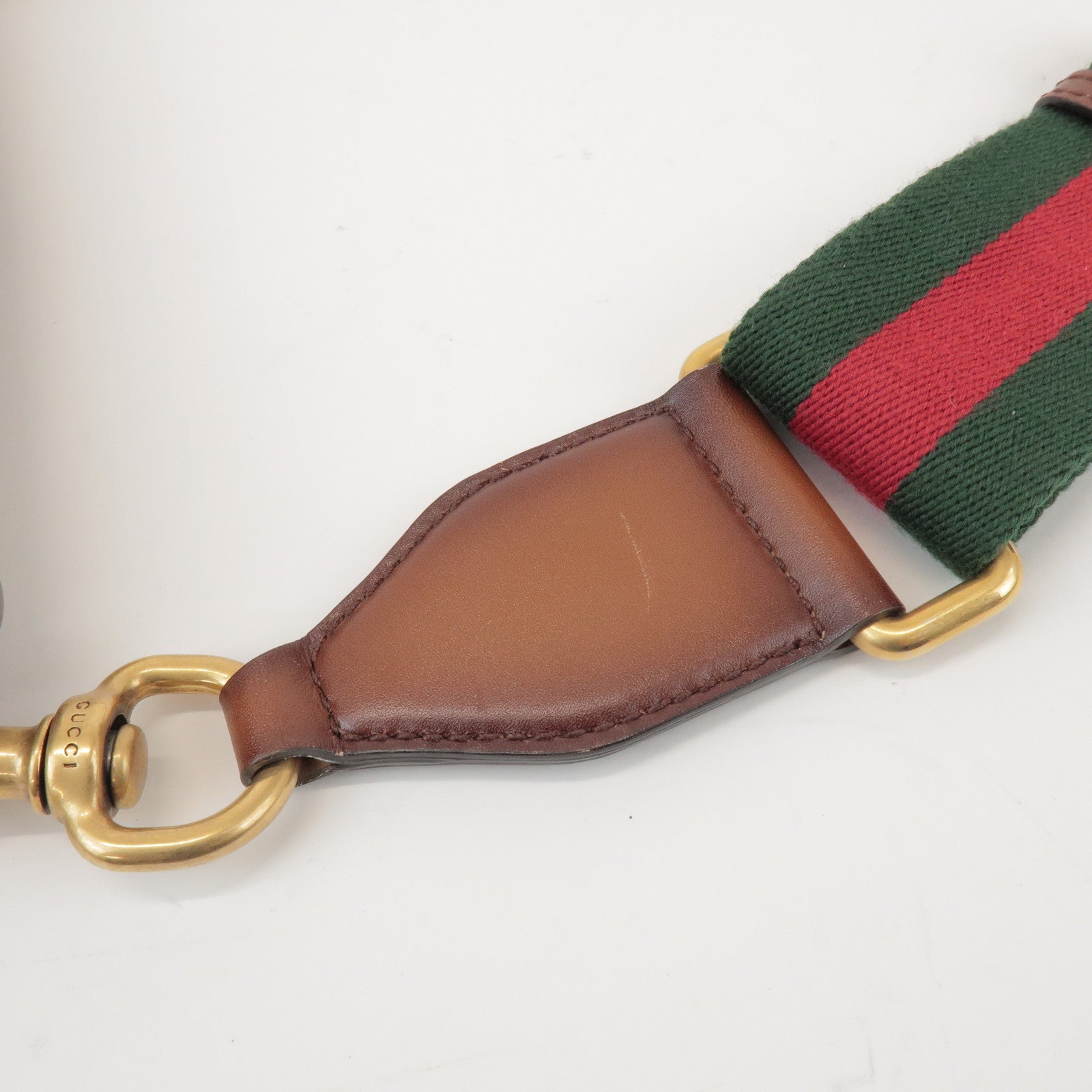 GUCCI Sherry GG Canvas Leather Lady Web Shoulder Bag 383848