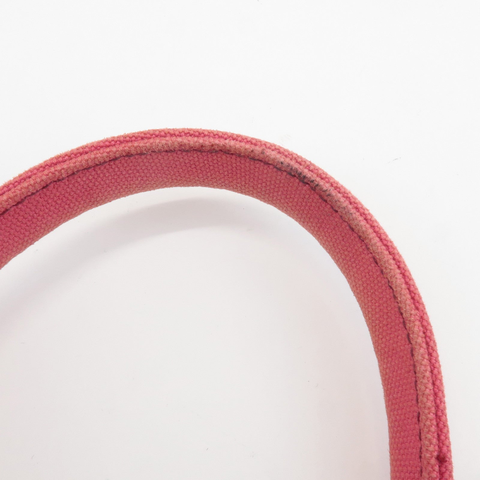 PRADA Canapa Mini Canvas 2Way Hand Bag Shoulder Bag Pink 1BG439 Used