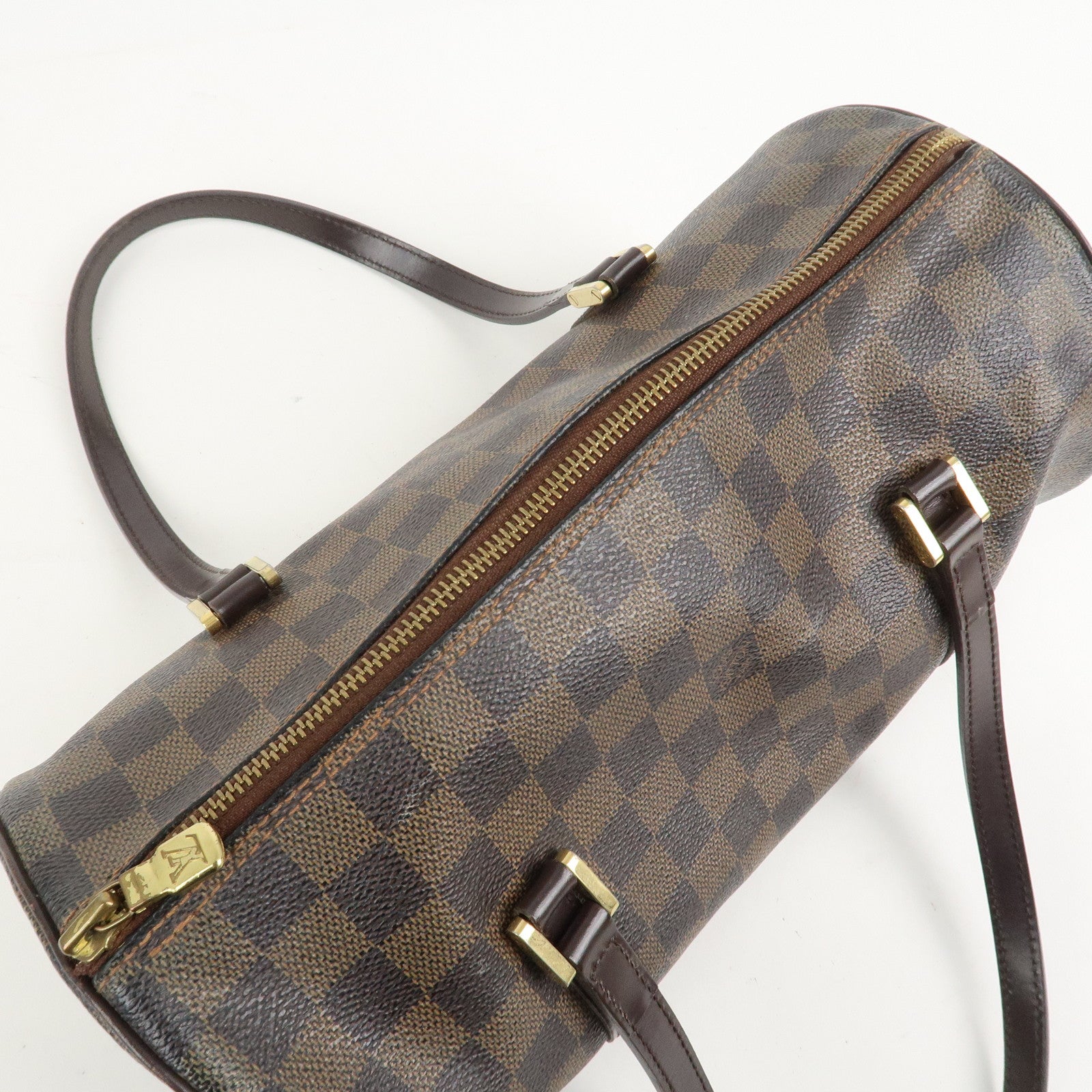 Louis Vuitton Damier Ebene Papillon 30 Hand Bag Brown N51303