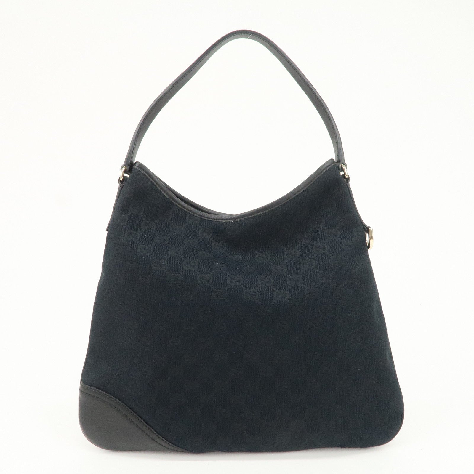 GUCCI Interlocking G GG Monogram Canvas Leather Shoulder Bag 169947