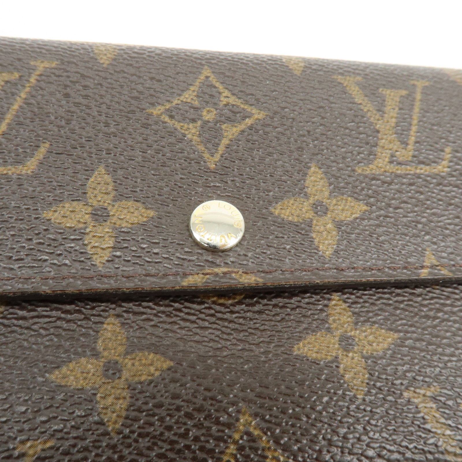 Louis Vuitton Monogram Portefeuille Sarah Long Wallet Brown M61734
