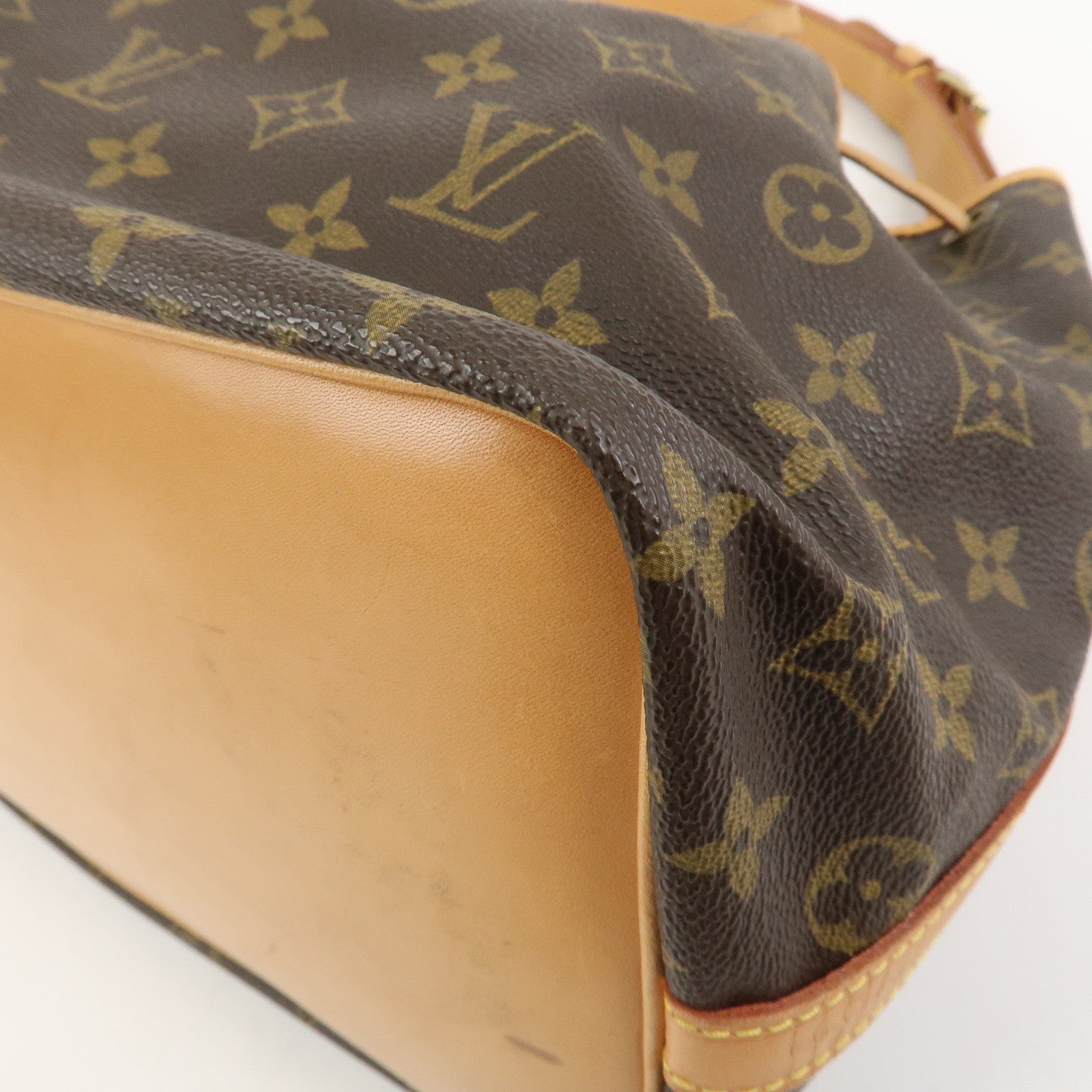 Louis Vuitton Monogram Petit Noe Shoulder Bag Brown M42226