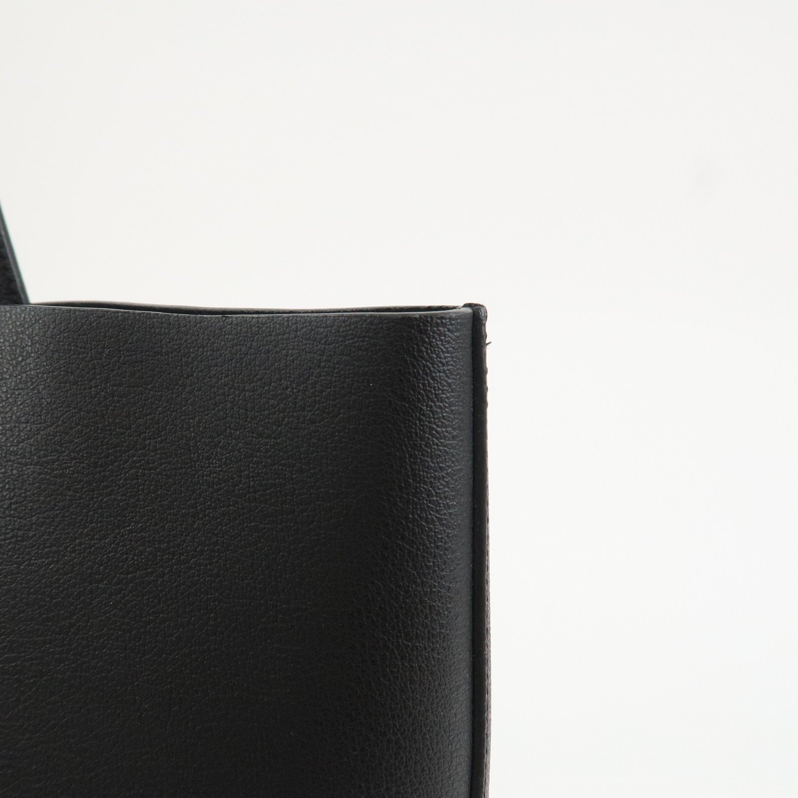 Saint Laurent Leather Tote Bag Shoulder Bag Black