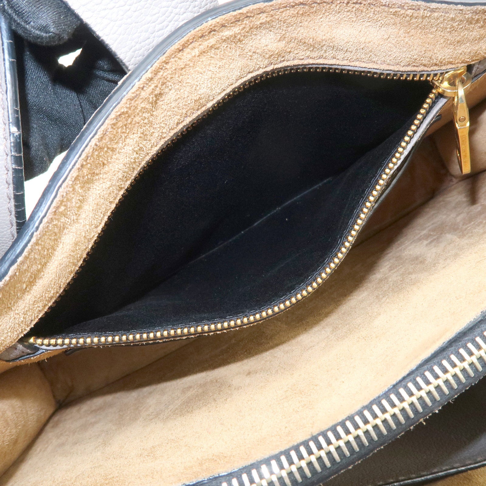 MIU MIU Logo Leather 2Way Bag Hand Bag Shoulder Bag Gray RN1104