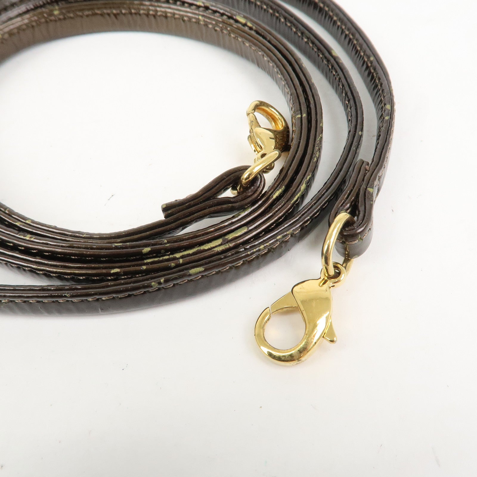 LOEWE Anagram Leather Micro Mini Amazona 2Way Shoulder Bag Brown