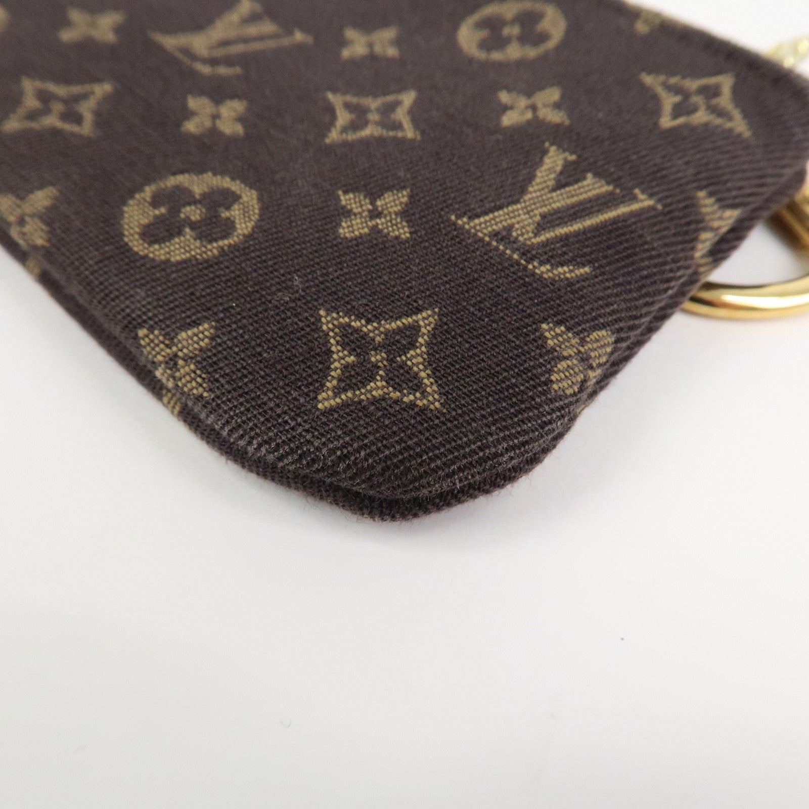 Louis Vuitton Monogram Mini Lin Pochette Cles Coin Case M95230
