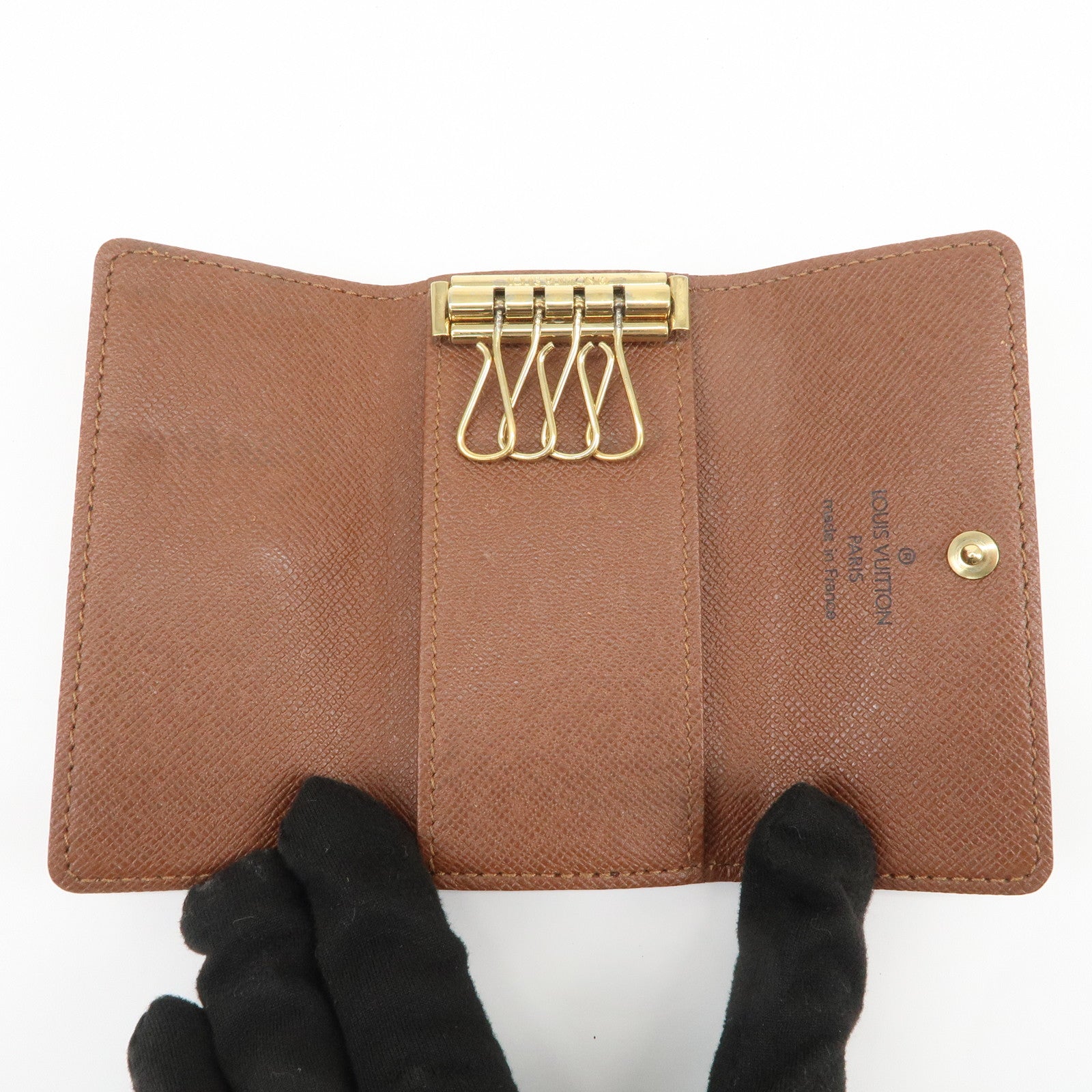Louis Vuitton Monogram Multicles 4 Key Case Key Holder Brown M69517