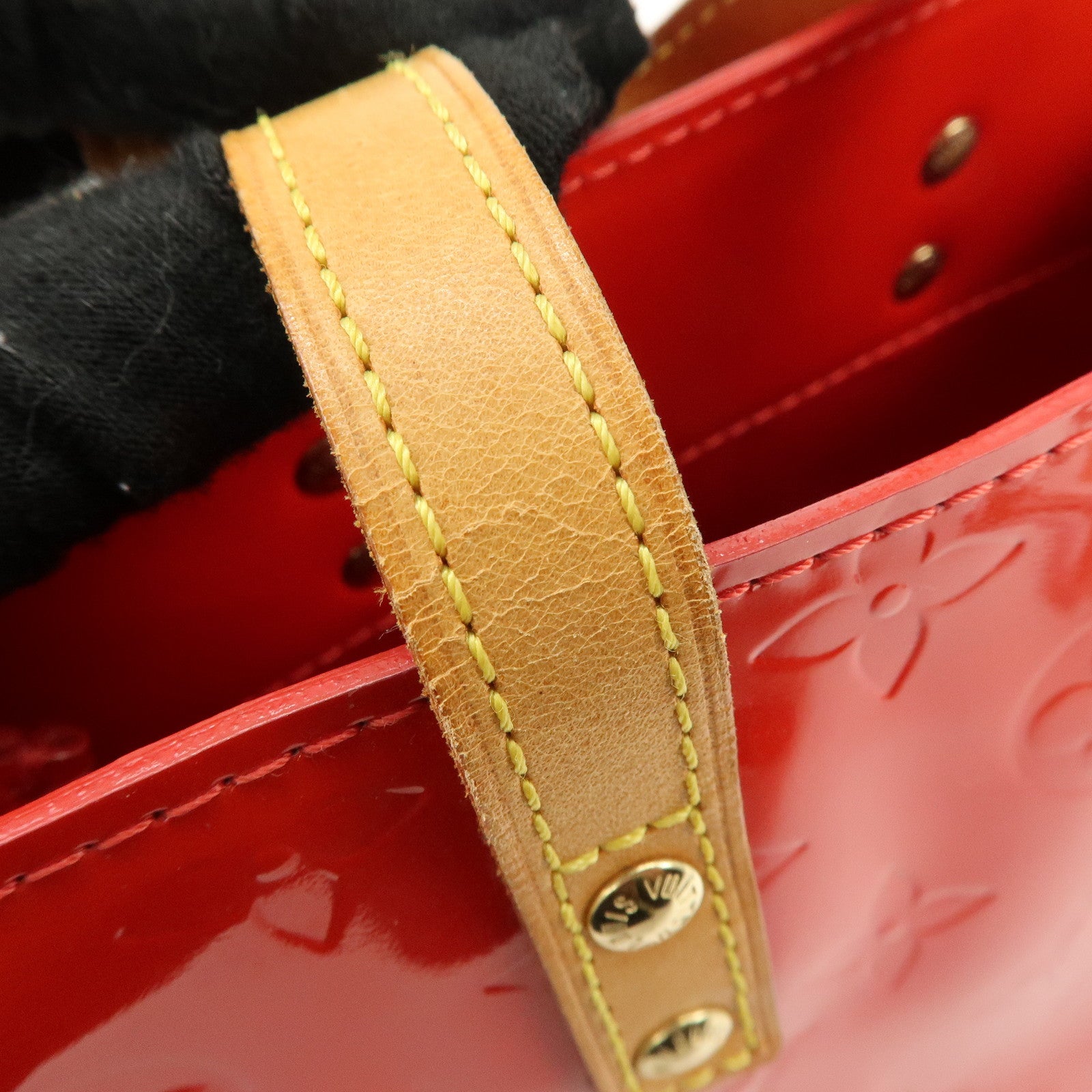 Louis Vuitton Monogram Vernis Lead PM Hand Bag Pomme d'Amour M91990