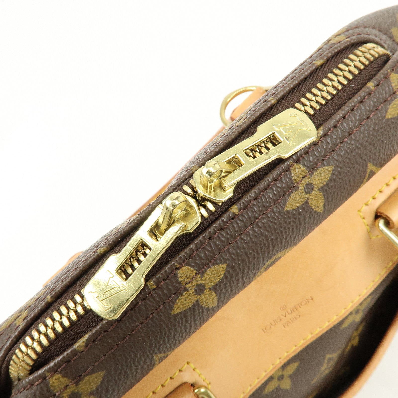 Louis Vuitton Monogram Canvas Deauville Hand Bag Brown M47270