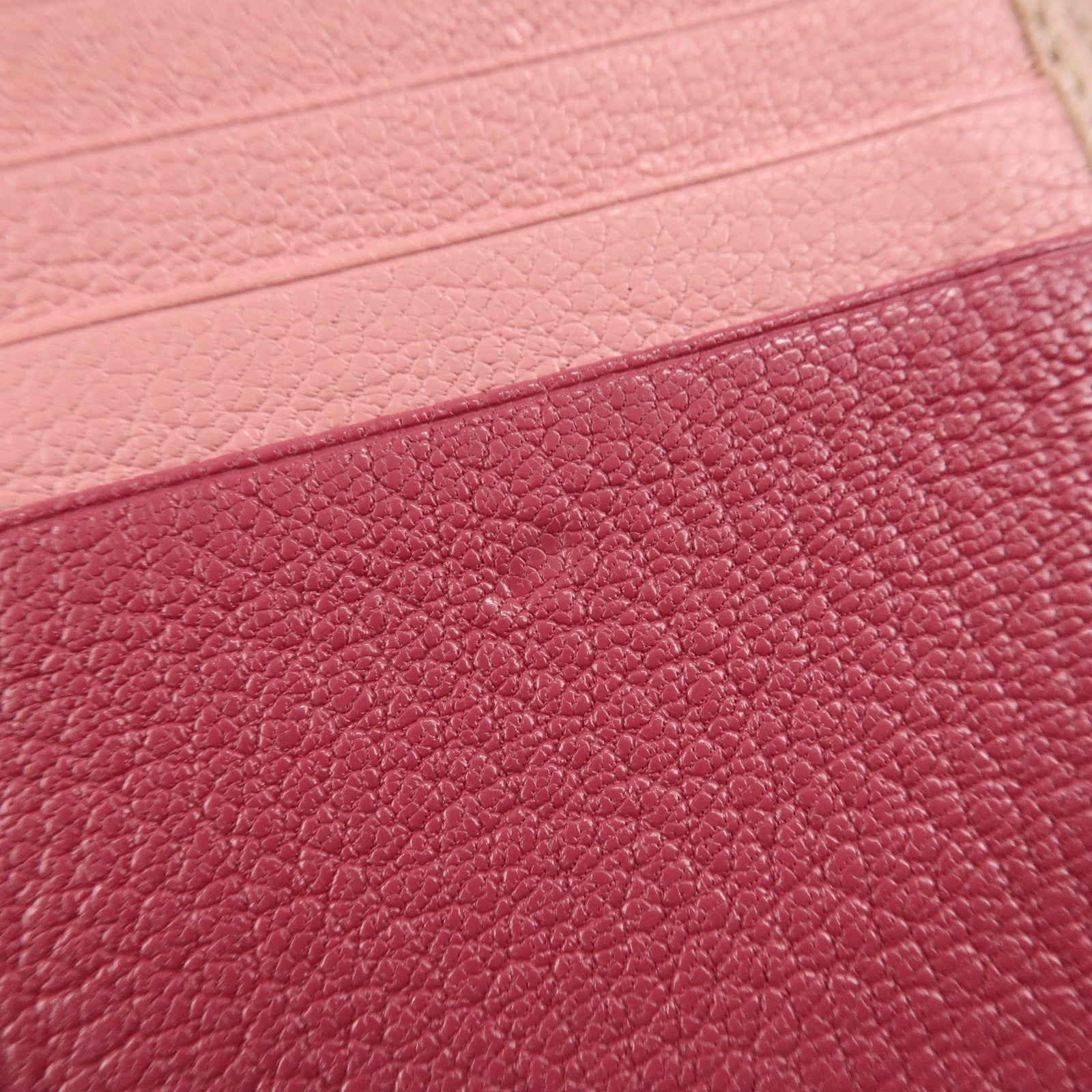 MIU MIU Leather Bi-fold Wallet Compact Wallet Pink 5ML014 Used