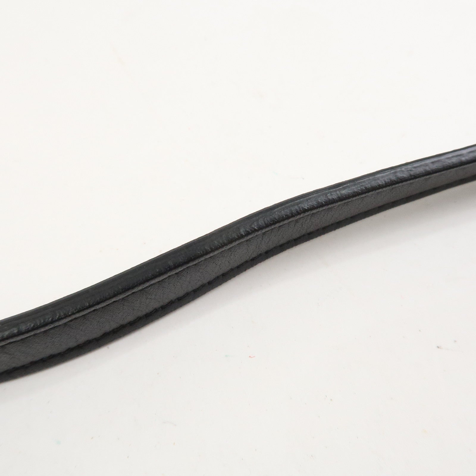 CELINE Calf Leather Shoulder Bag Crossbody Bag Black C Charm