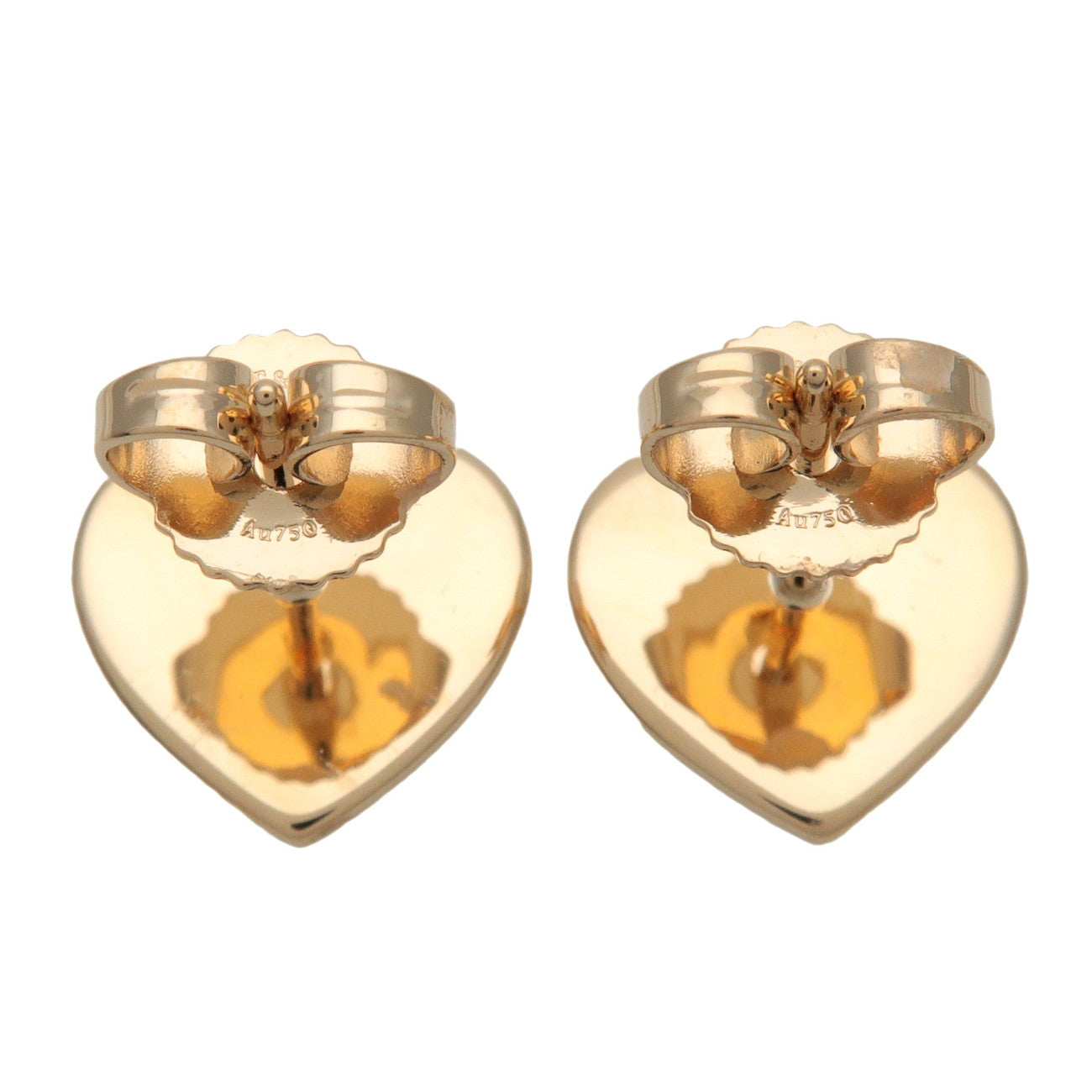 Tiffany & Co Return to Tiffany Mini Heart Tag Stud Earrings 750YG
