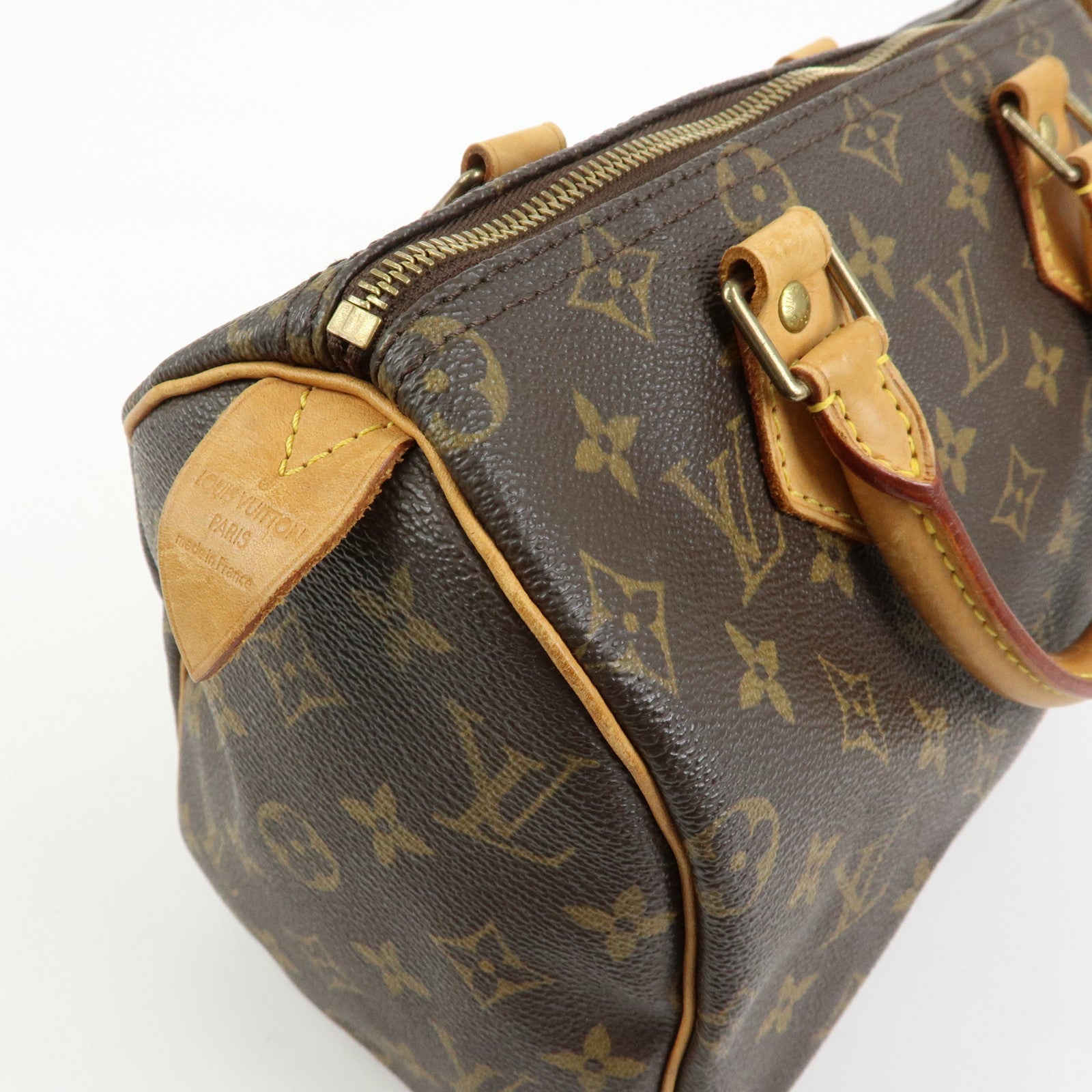 Louis Vuitton Monogram Speedy 25 Boston Bag Hand Bag Brown M41528