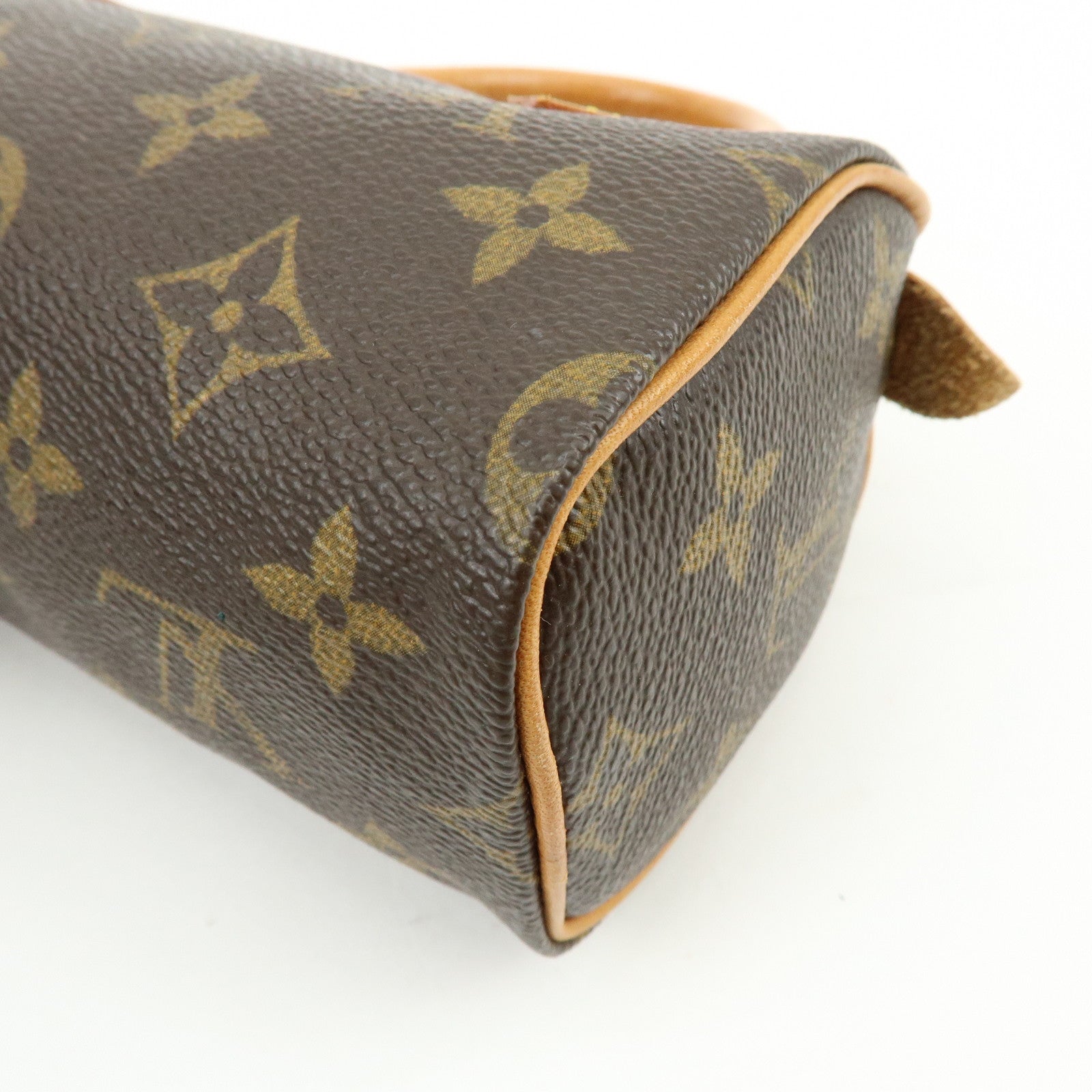 Louis Vuitton Monogram Mini Speedy Hand Bag Brown M41534
