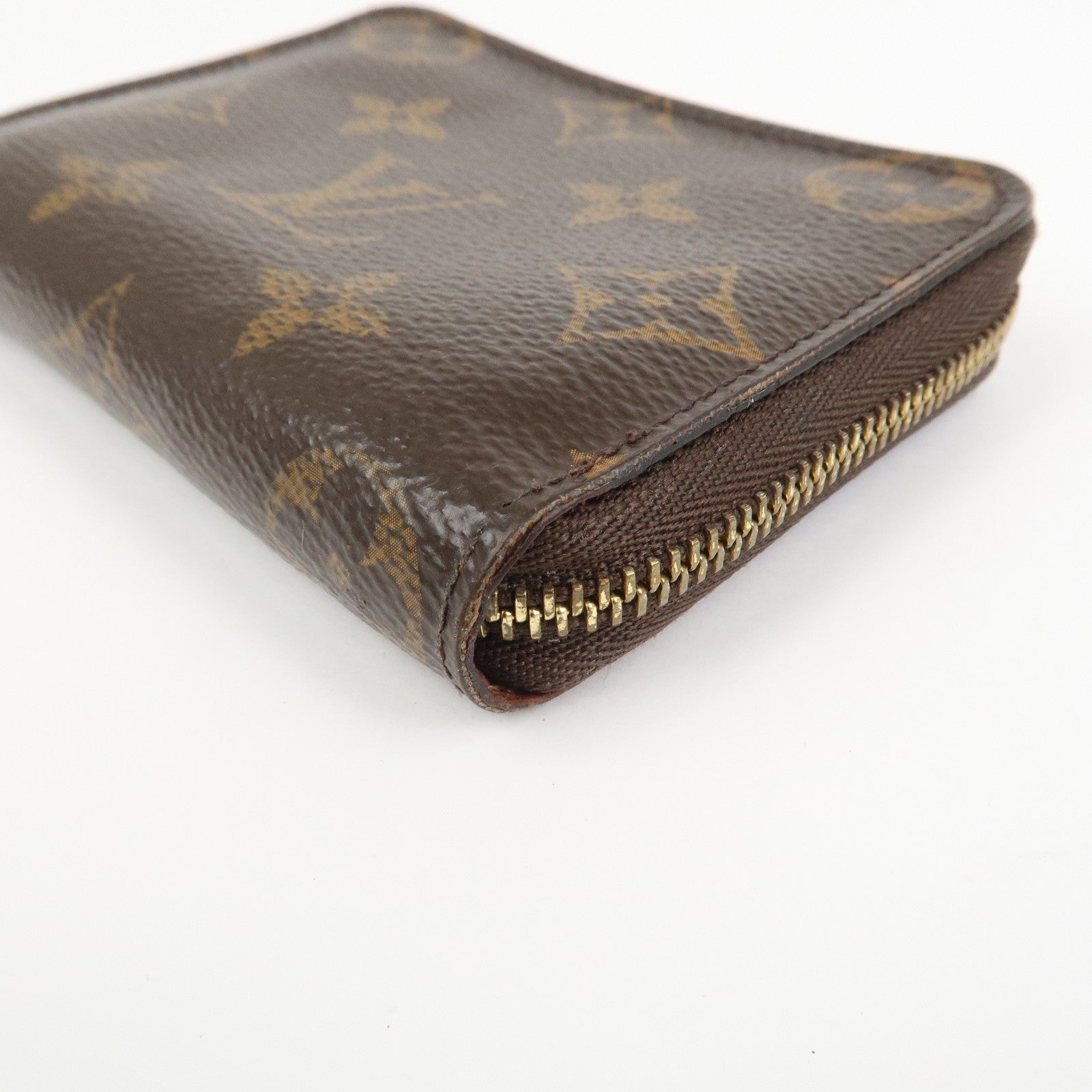 Louis Vuitton Monogram Canvas Zippy Coin Purse Wallet Brown M60067