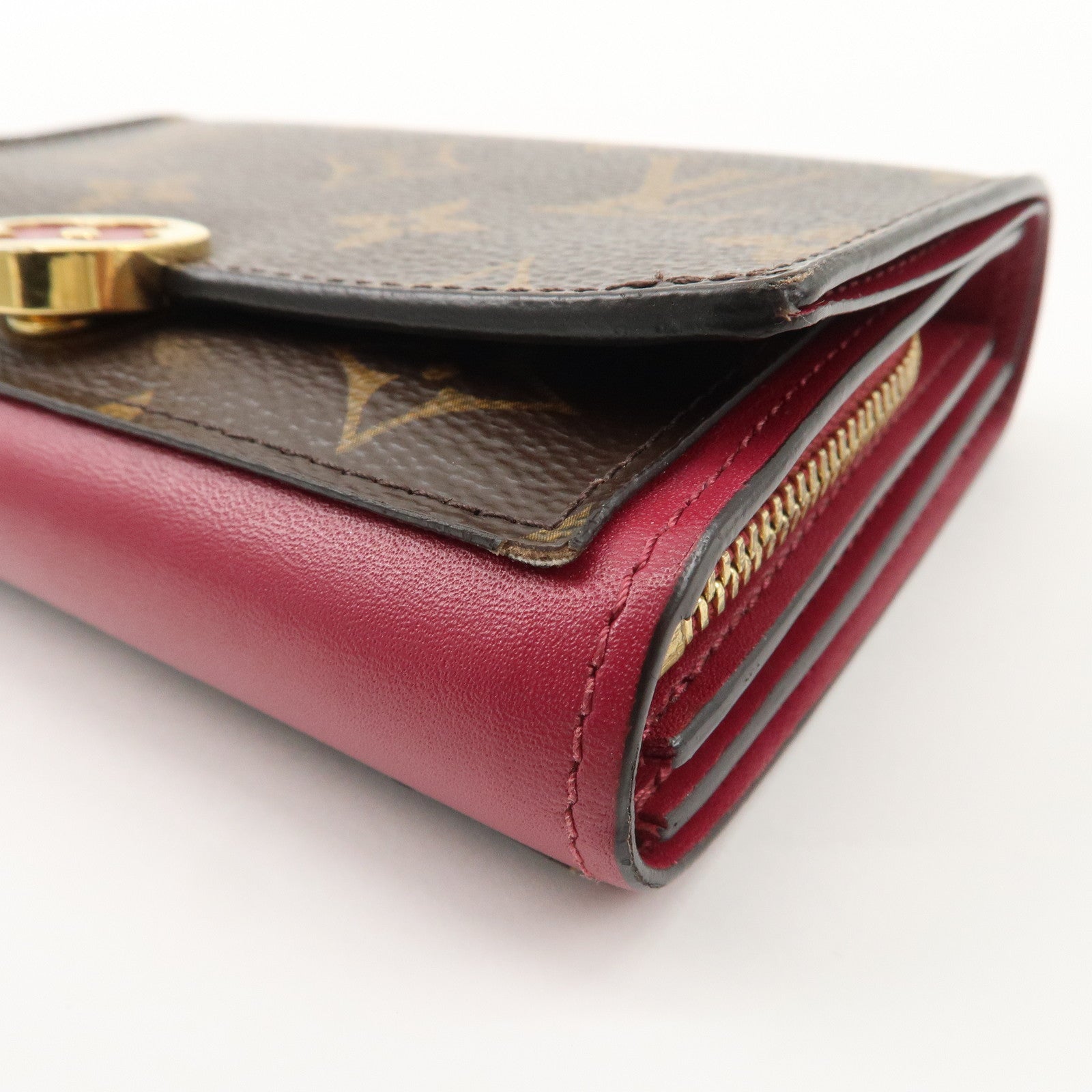 Louis Vuitton Set of 2 Monogram Tri-fold Wallet M64588 M64586 Used