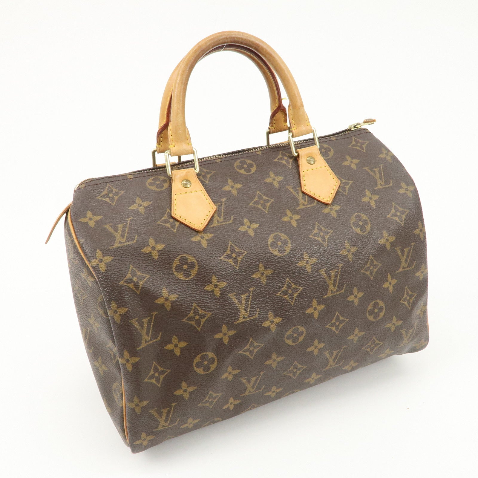 Louis Vuitton Monogram Speedy 30 Hand Bag Boston Bag M41526 Used