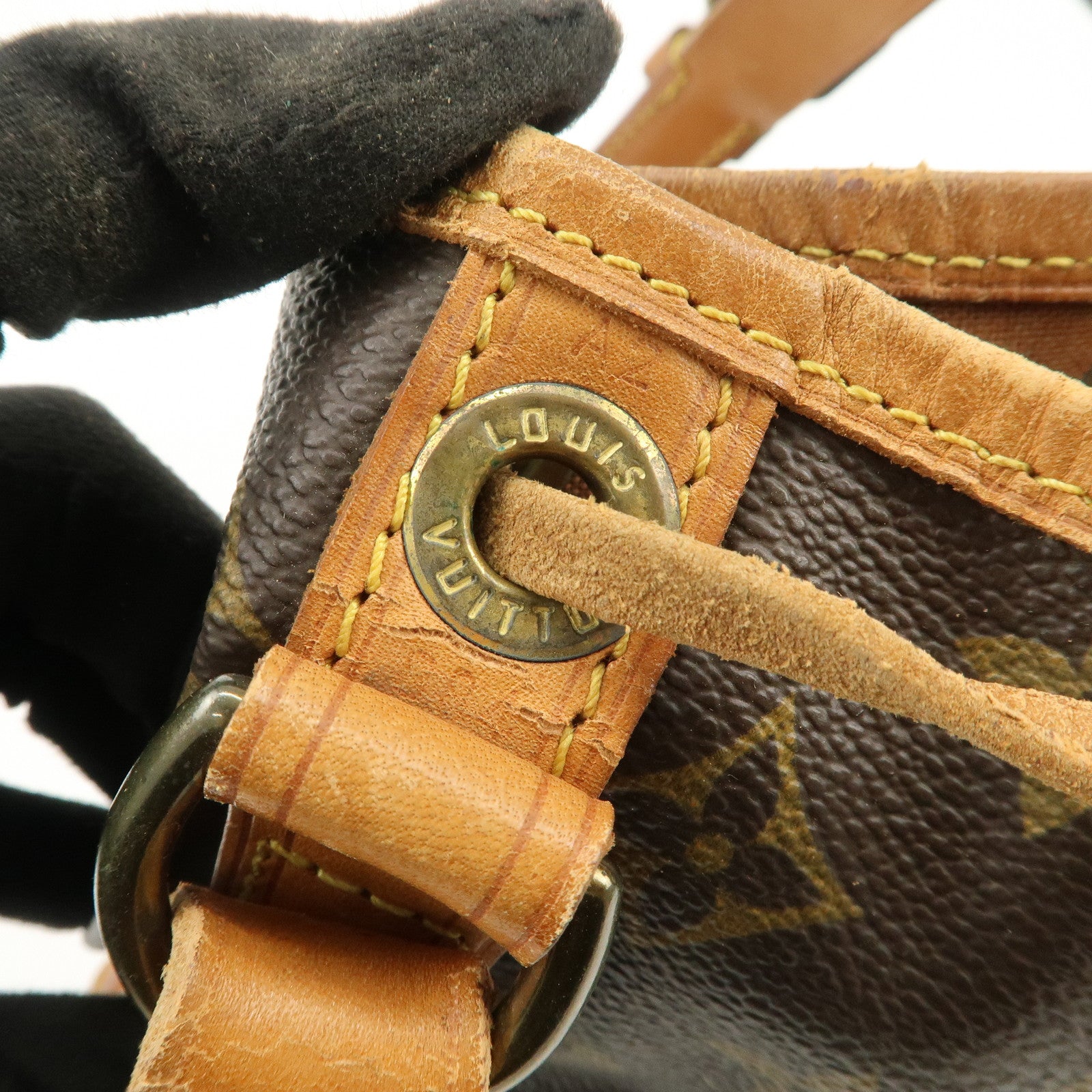 Louis Vuitton Monogram Canvas Petit Noe Shoulder Bag Brown M42226