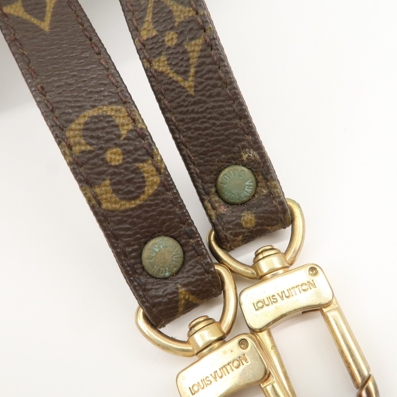 Louis Vuitton Monogram Canvas Shoulder Strap 100cm Brown J75011