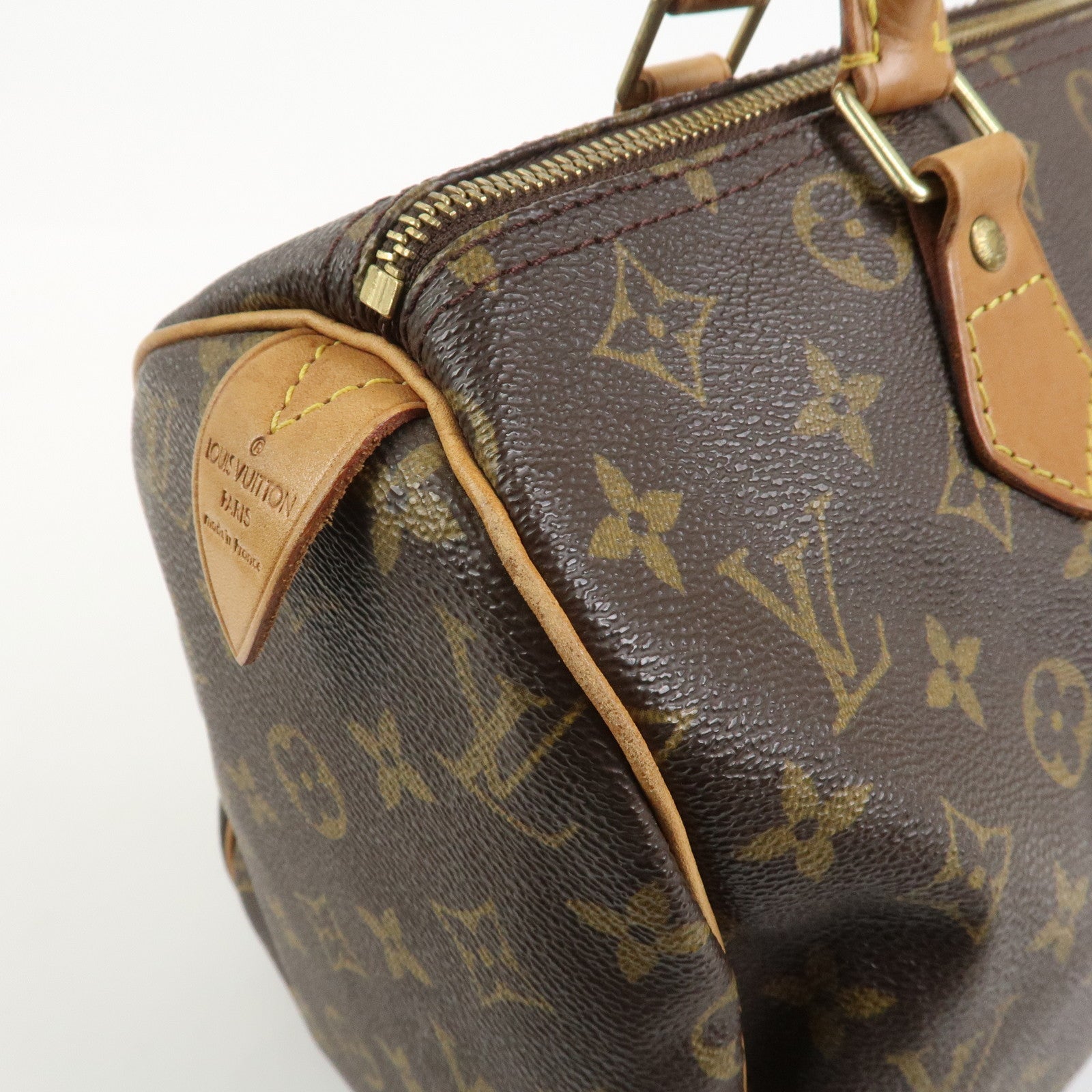 Louis Vuitton Monogram Speedy 30 Boston Bag Hand Bag Brown M41526