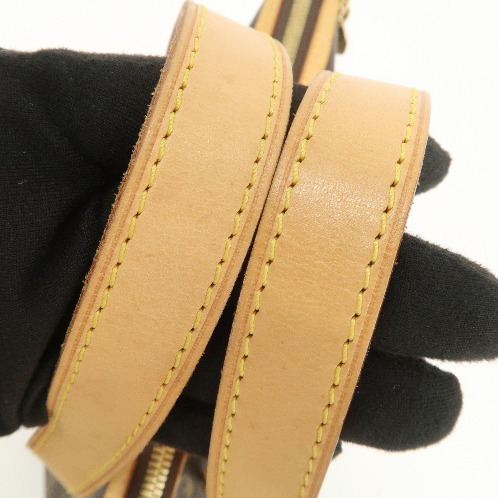 Louis Vuitton Monogram Palermo PM 2Way Hand Bag Brown M40145