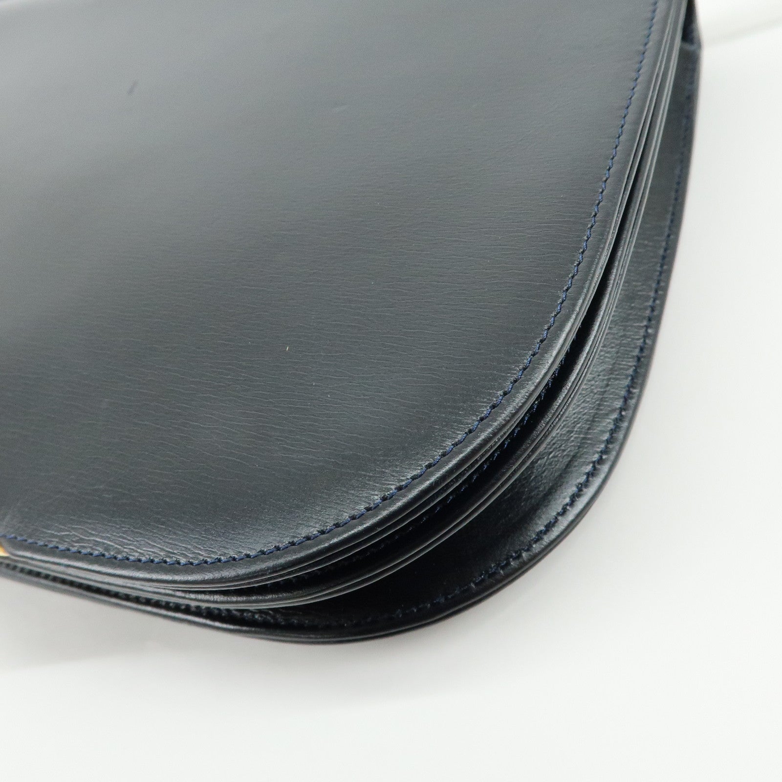 Cartier Leather Shoulder Bag Crossbody Bag Black