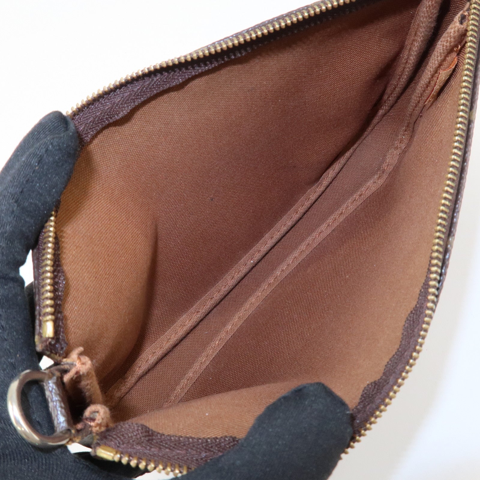 Louis Vuitton Monogram Pochette Accessoires Hand Bag Brown M51980 Used