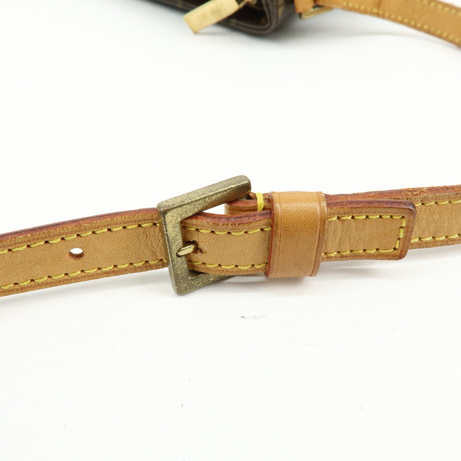 Louis Vuitton Monogram Trotteur Canvas Shoulder Bag Brown M51240