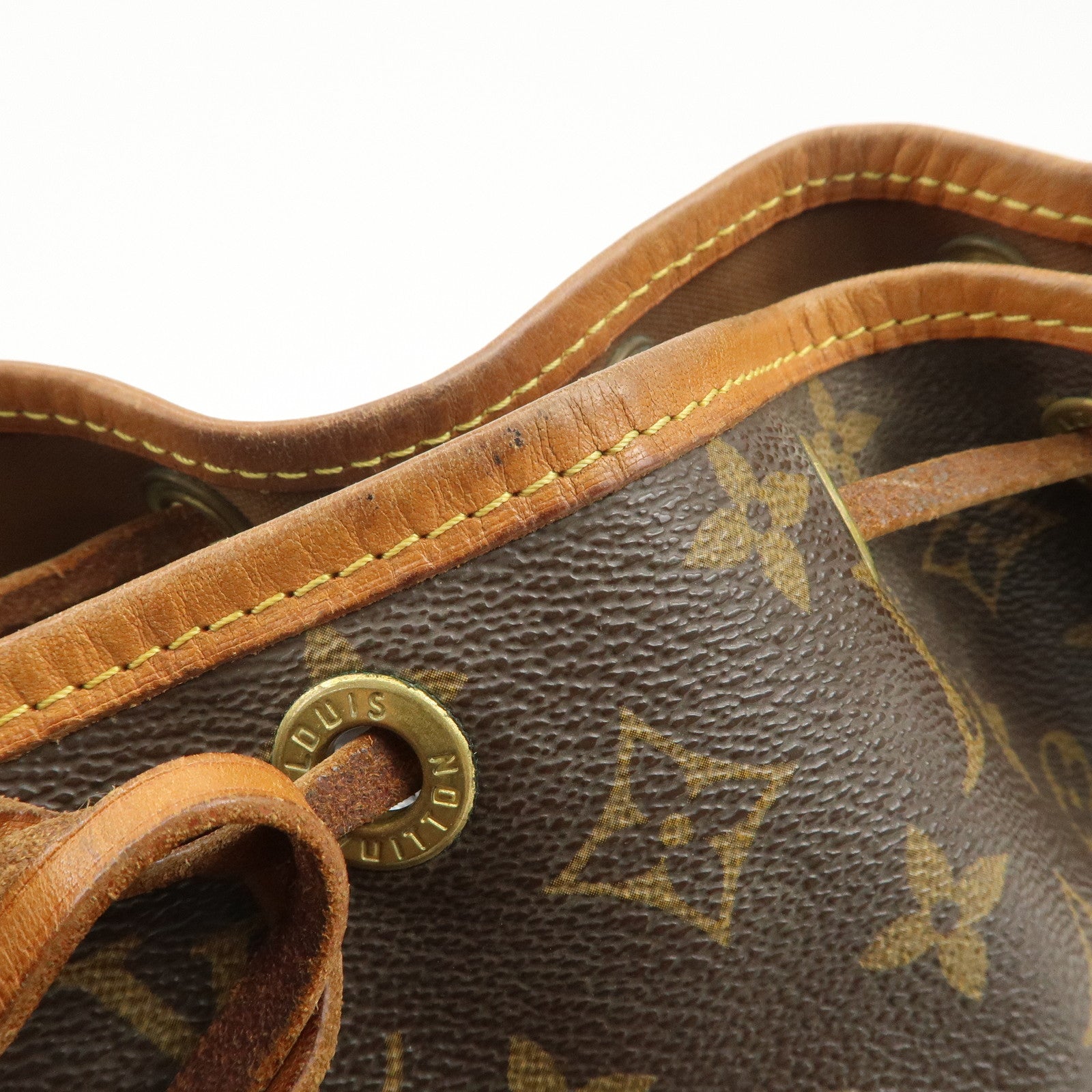 Louis Vuitton Monogram Petit Noe Shoulder Bag Brown M42226