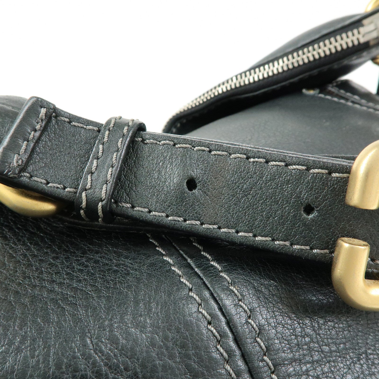 Chloe Paddington Leather Shoulder Bag Hand Bag Black