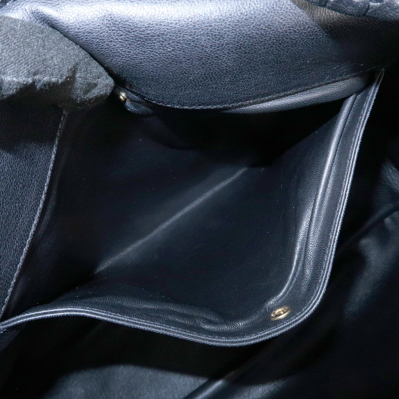 LOEWE Anagram Leather Granada Shoulder Bag Hand Bag Black