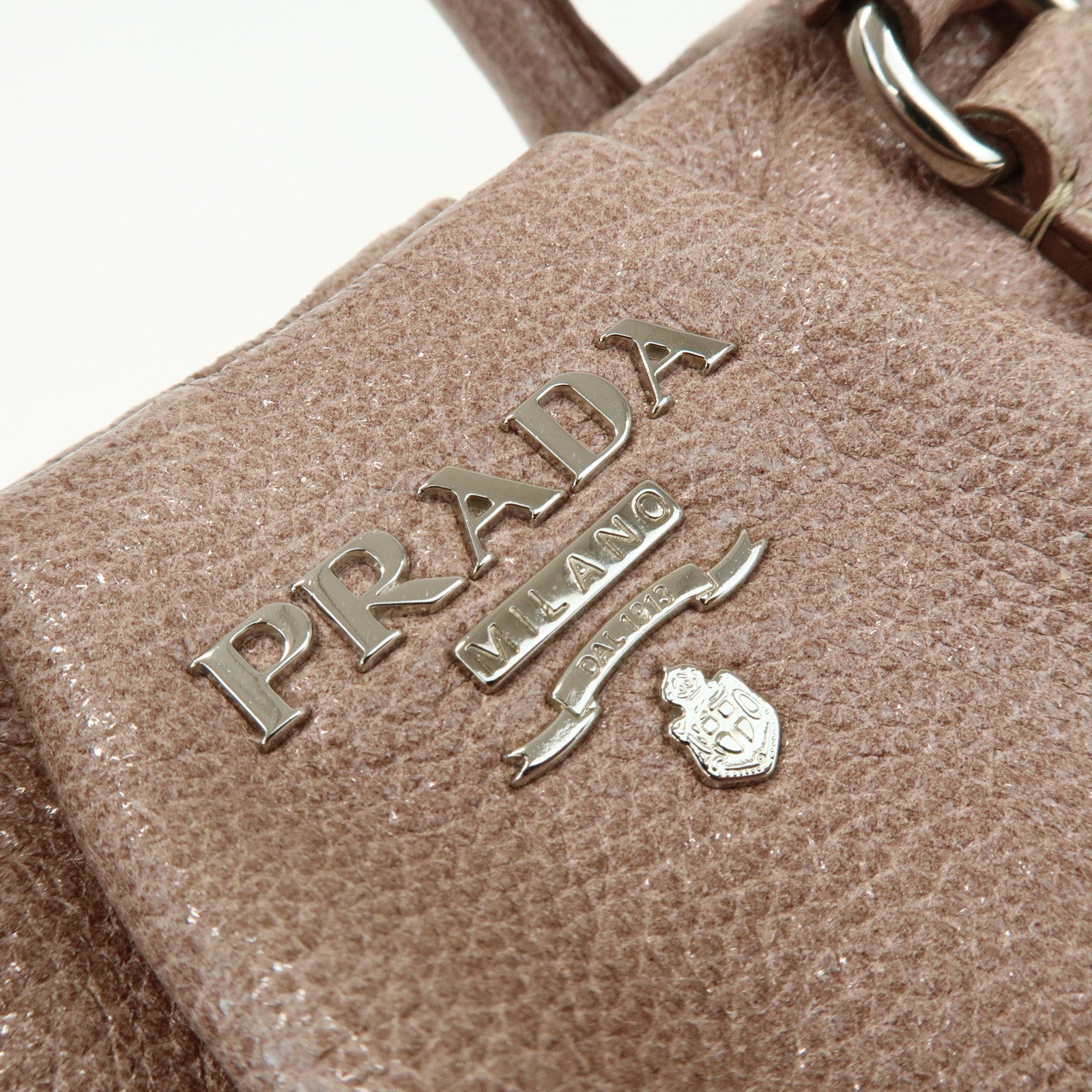 PRADA 2Way Bag Hand Bag Shoulder Bag Pink Beige BN1602