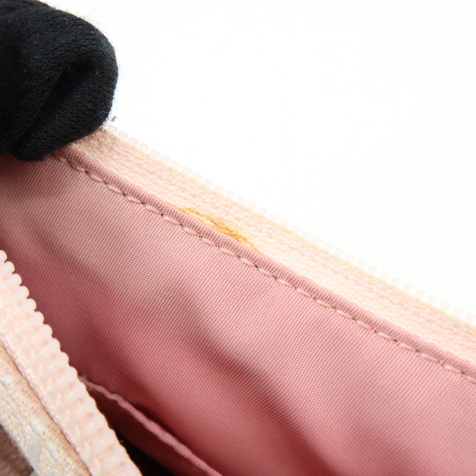 Christian Dior Trotter Canvas Leather Shoulder Bag Hand Bag Pink