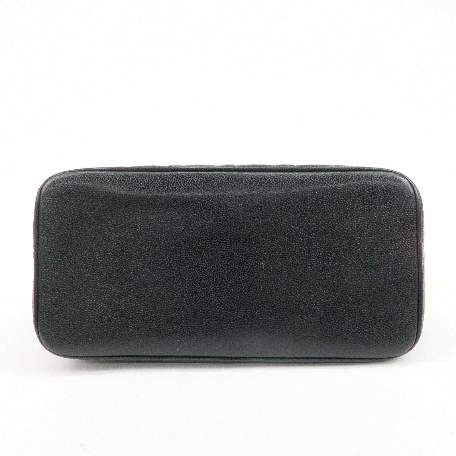 CHANEL Matelasse Caviarskin Medallion Tote Bag Hand Bag A01804