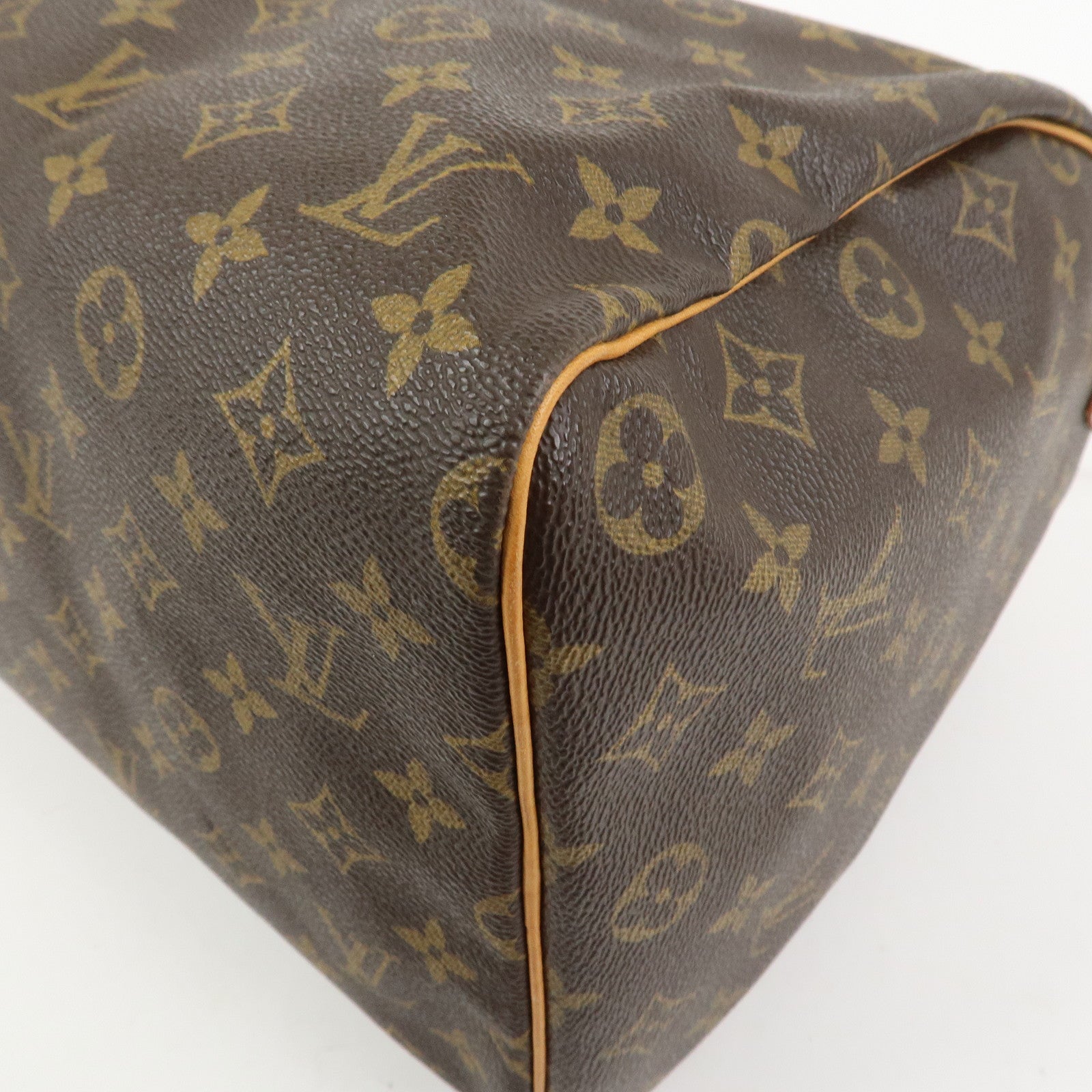 Louis Vuitton Monogram Speedy 40 Hand Bag Boston Bag Brown M41522