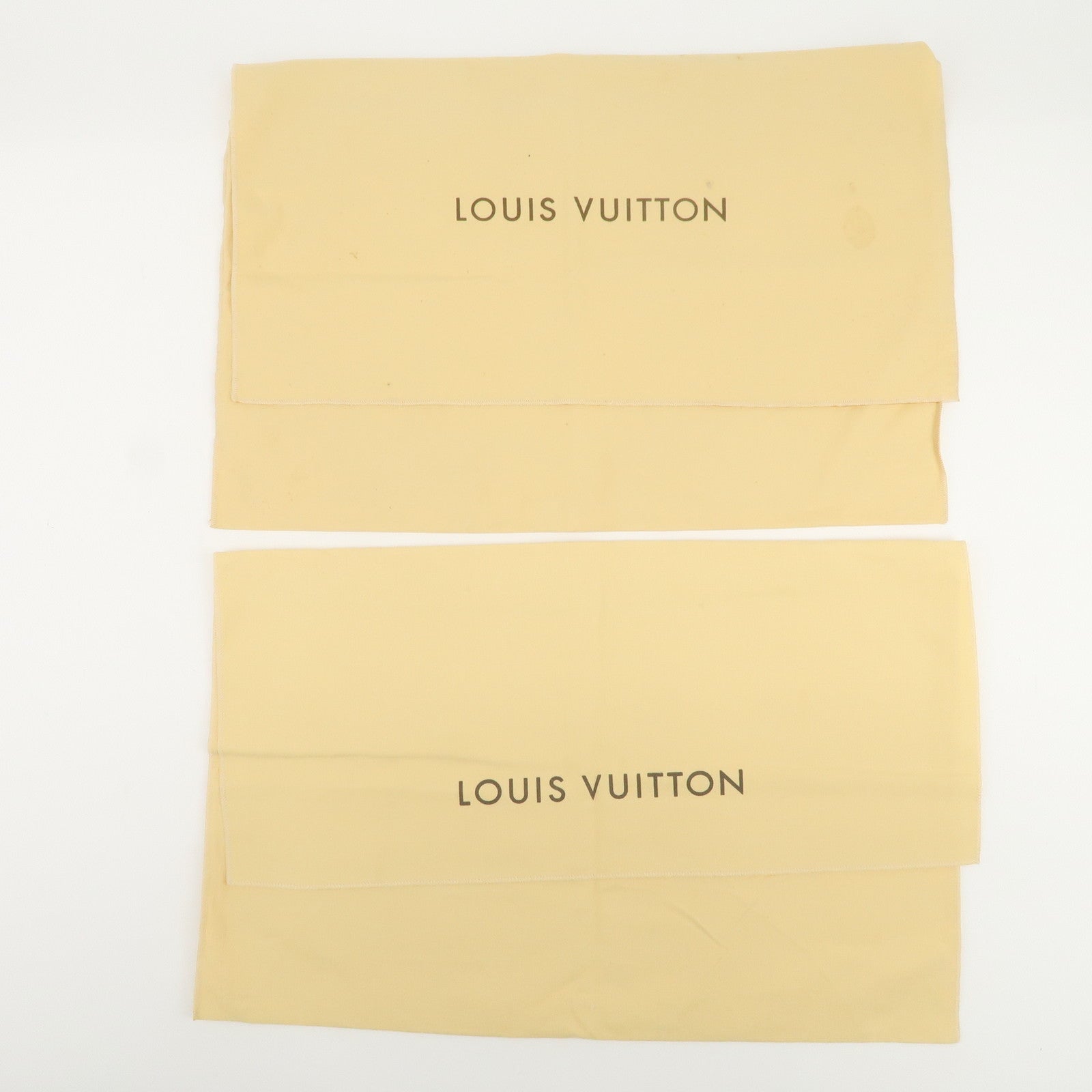 Louis Vuitton Set of 15 Dust Bag Storage Bag Flap Style Beige