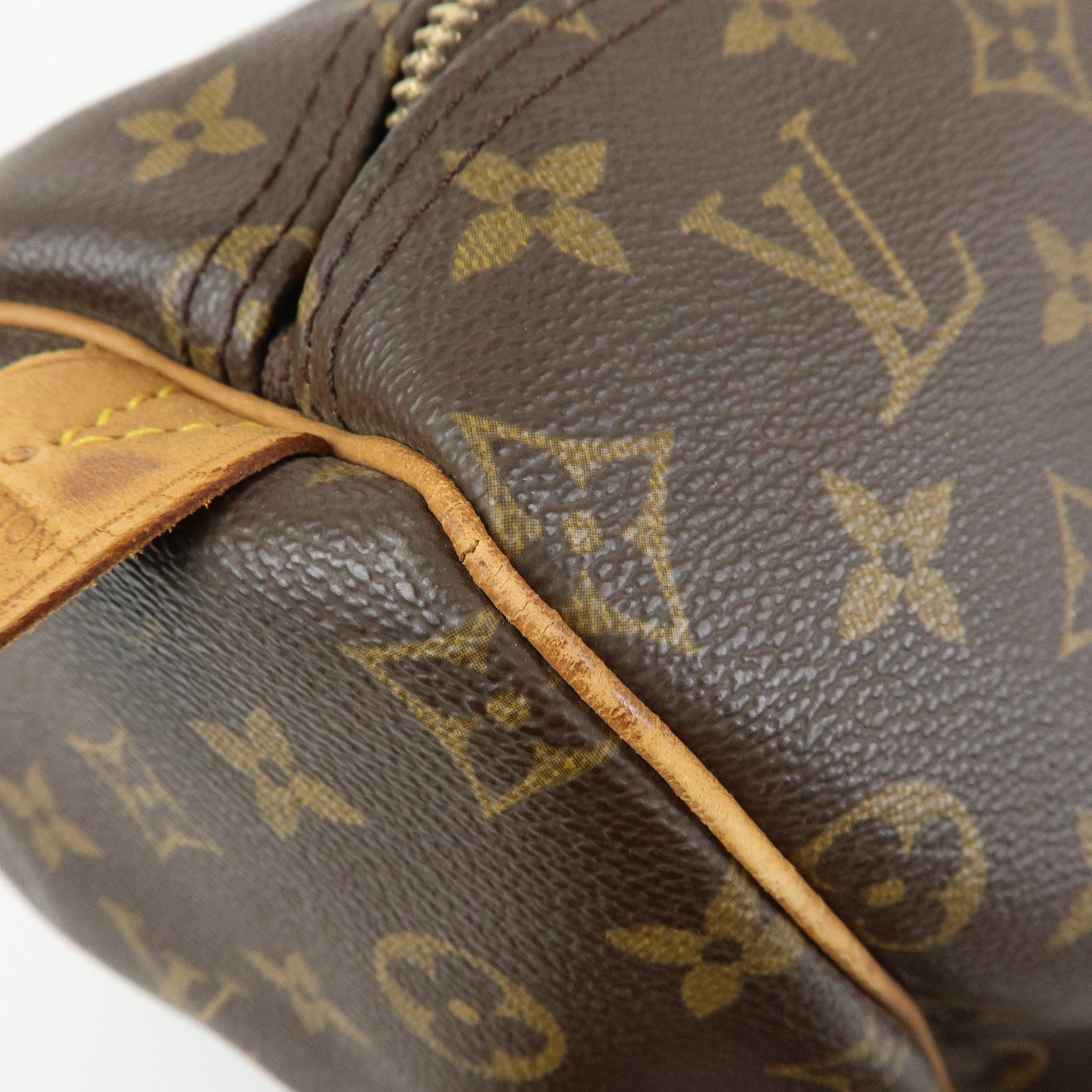 Louis Vuitton Keep All 55 Boston Bag Hand Bag Brown M41414