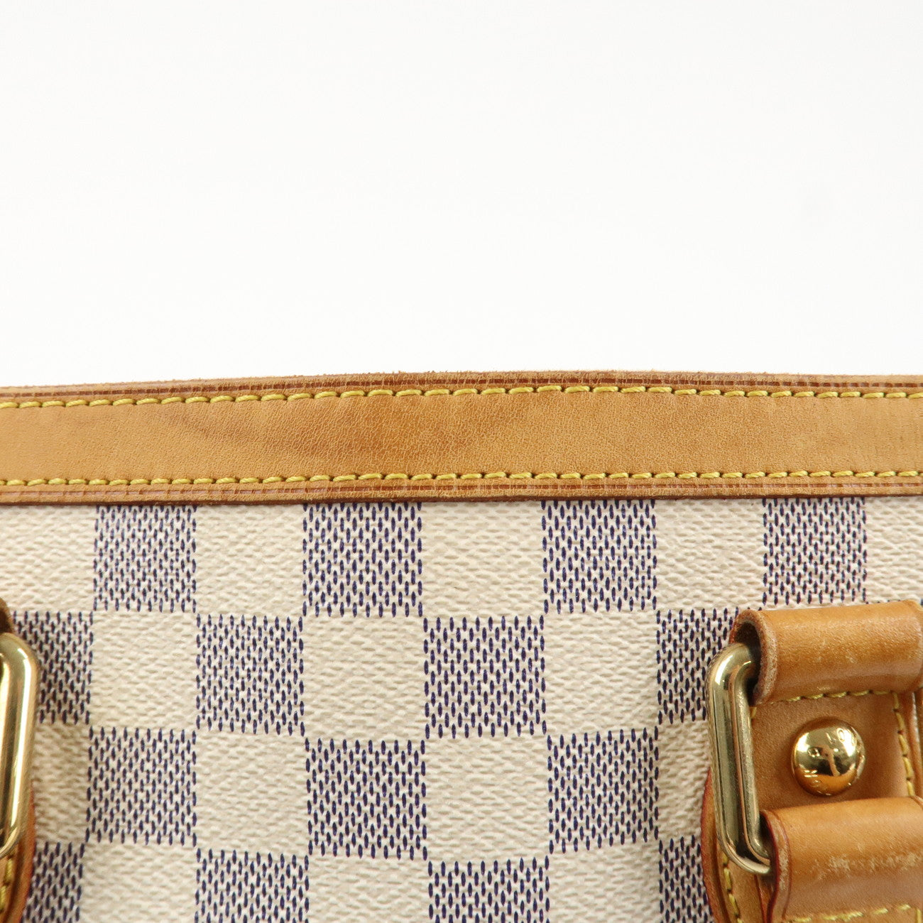 Louis Vuitton Damier Azur Hampstead MM Canvas Hand Bag N51206 Used