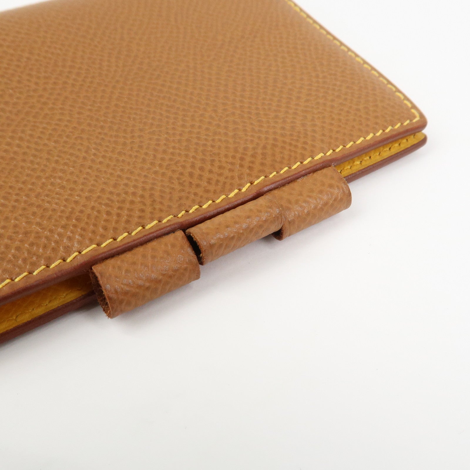 HERMES Agenda PM Leather Planner Cover □B Stamped Gold