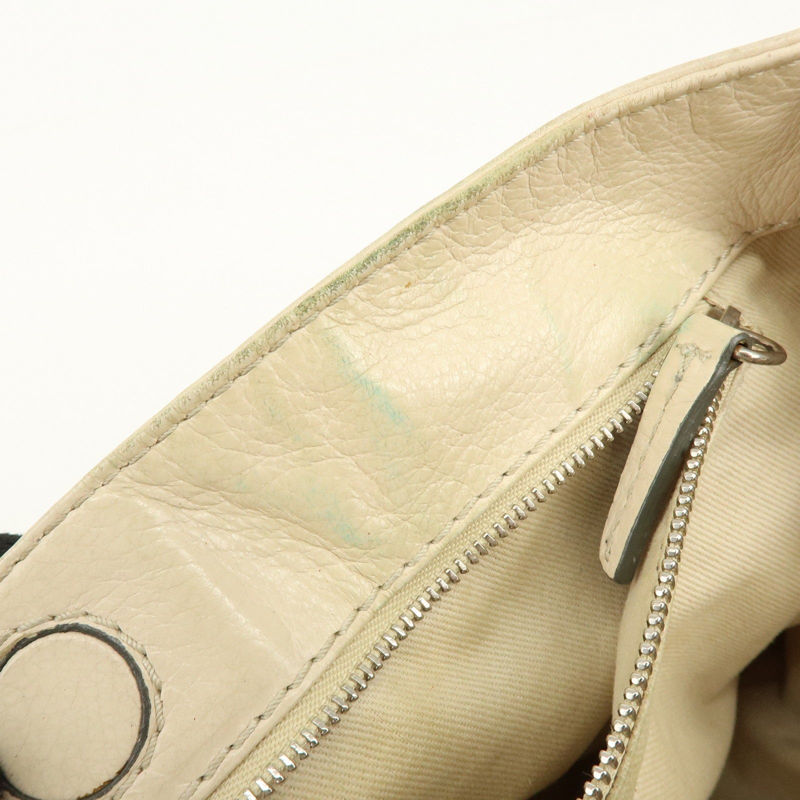 Chloe Paddington Leather Tote Bag Hand Bag White