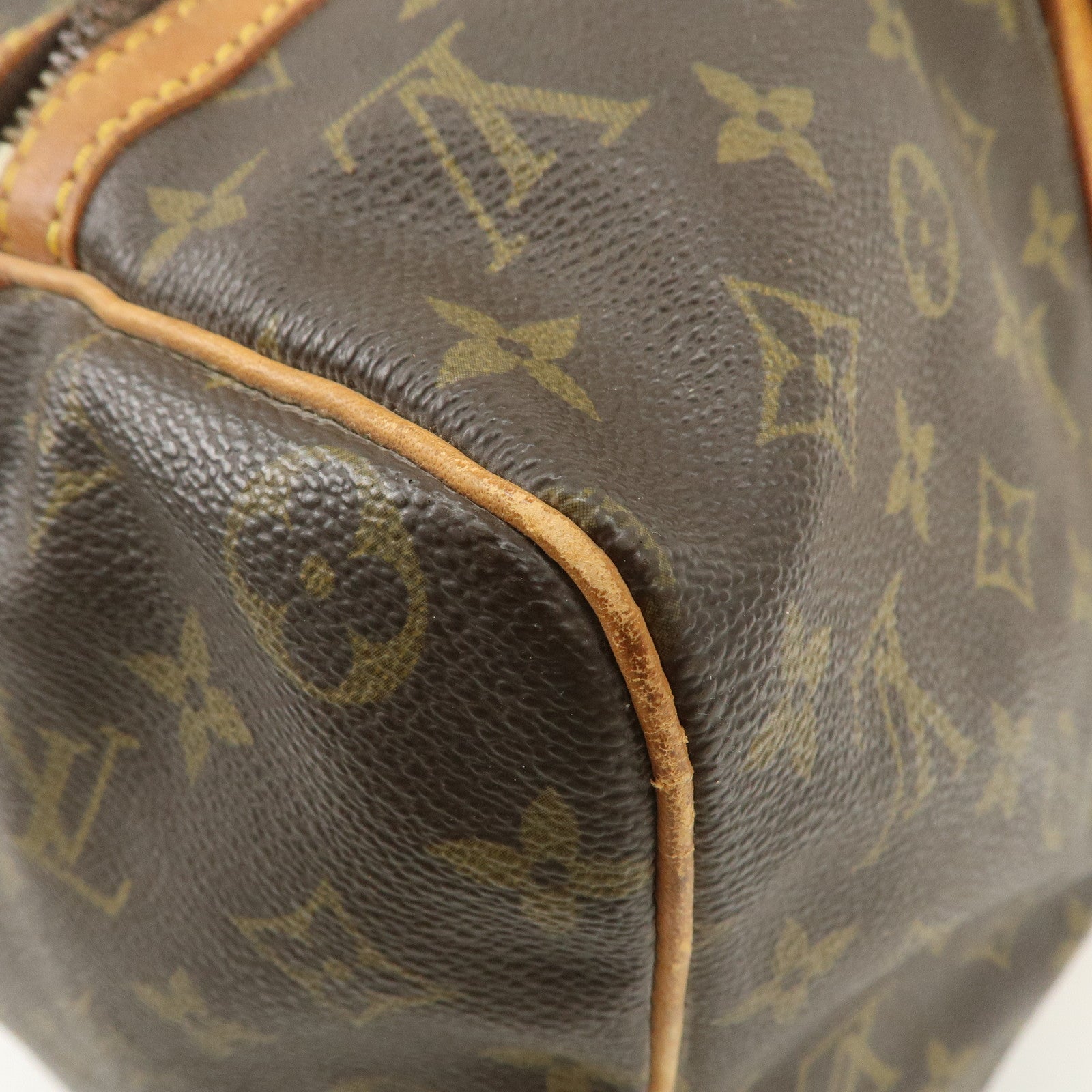 Louis Vuitton Monogram Sac Souple 45 Boston Bag Brown M41624